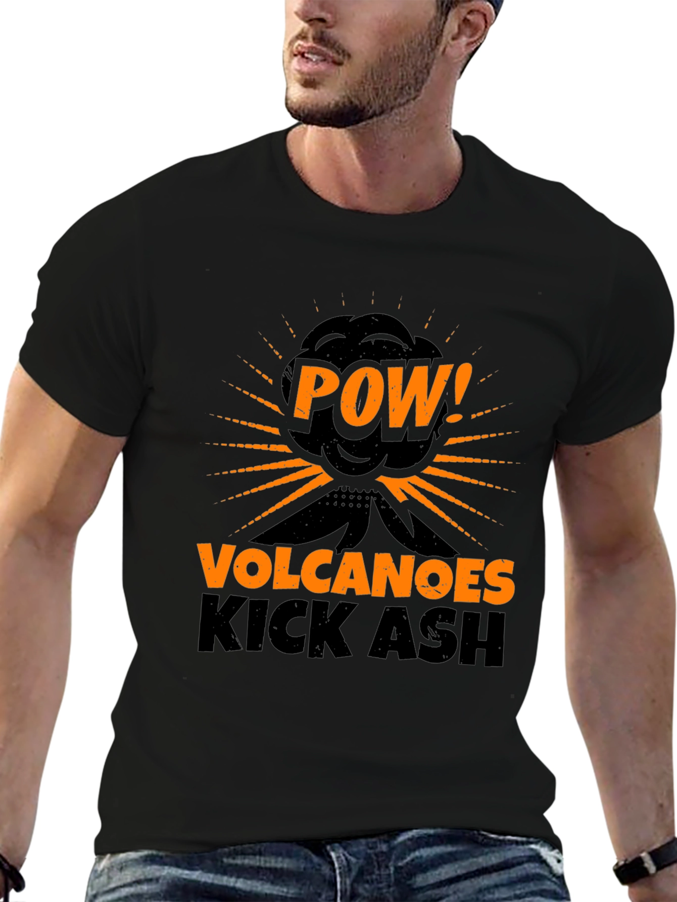 Volcanoes Kick Ash T-Shirt - POW! Graphic Tee