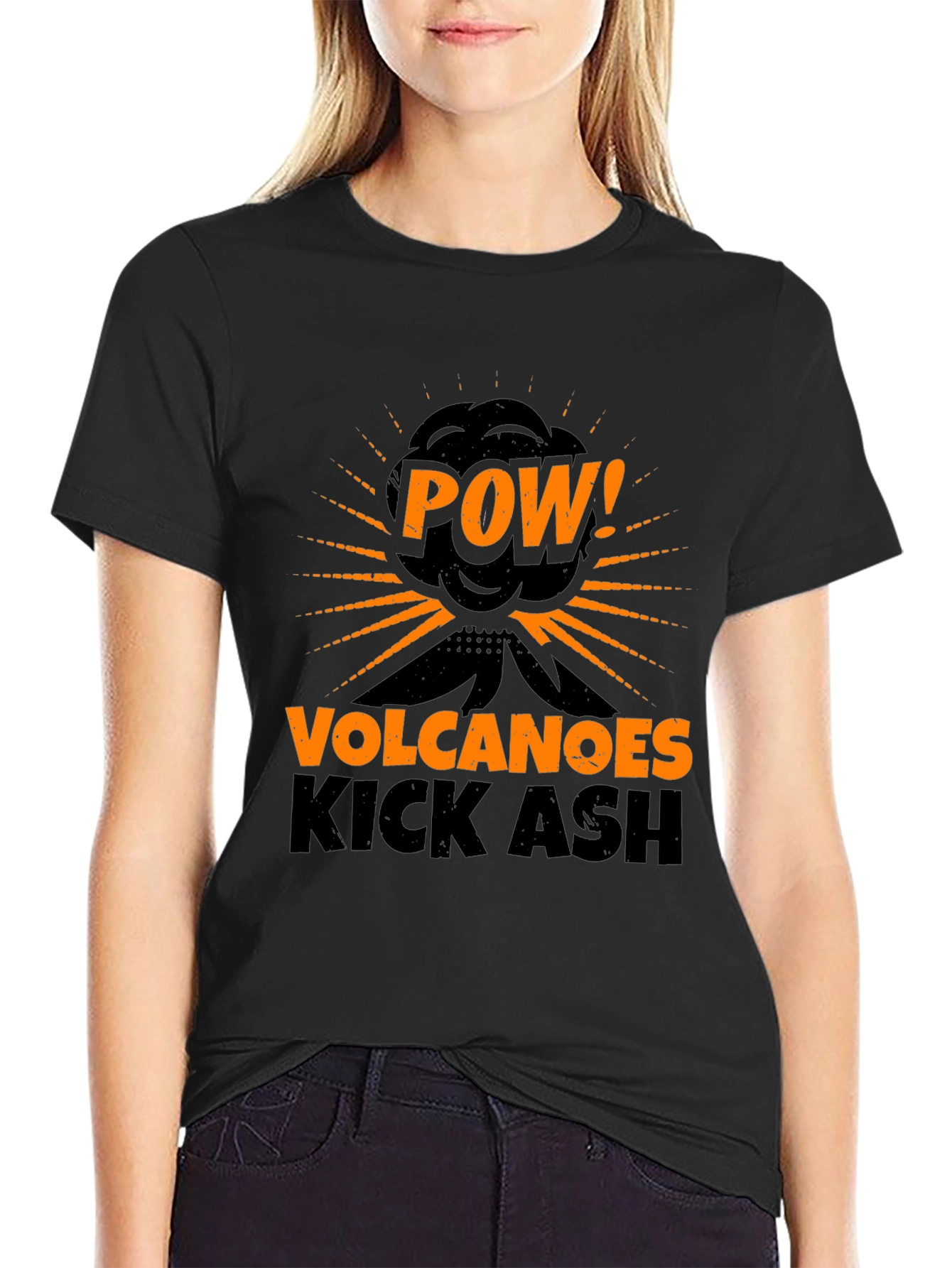 Volcanoes Kick Ash T-Shirt - POW! Graphic Tee
