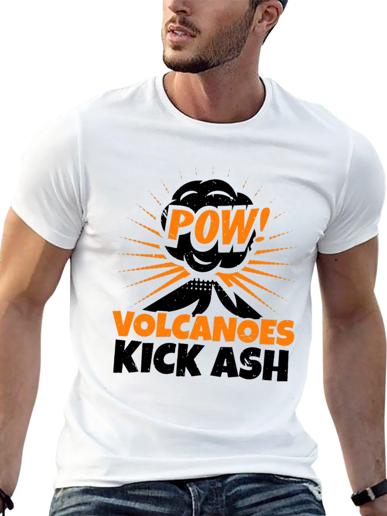 Volcanoes Kick Ash T-Shirt - POW! Graphic Tee