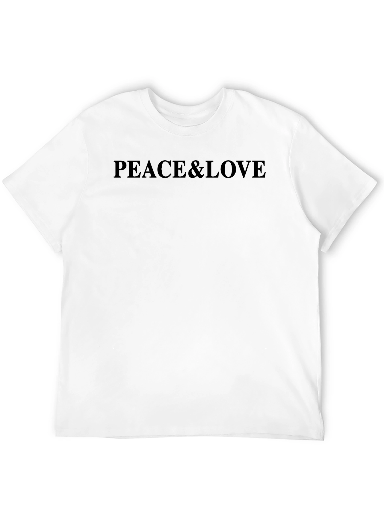 Peace & Love Black Graphic Tee