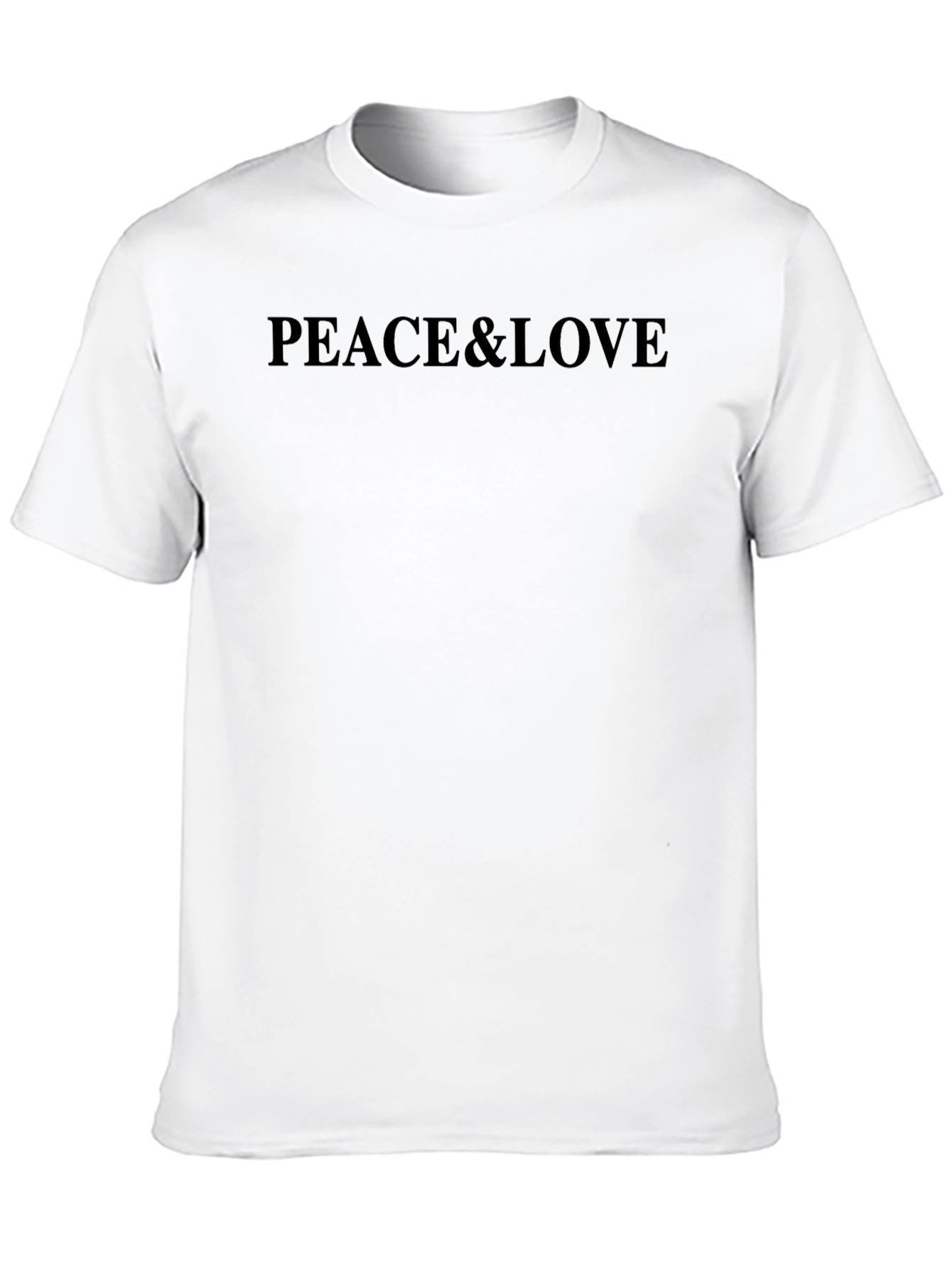 Peace & Love Black Graphic Tee