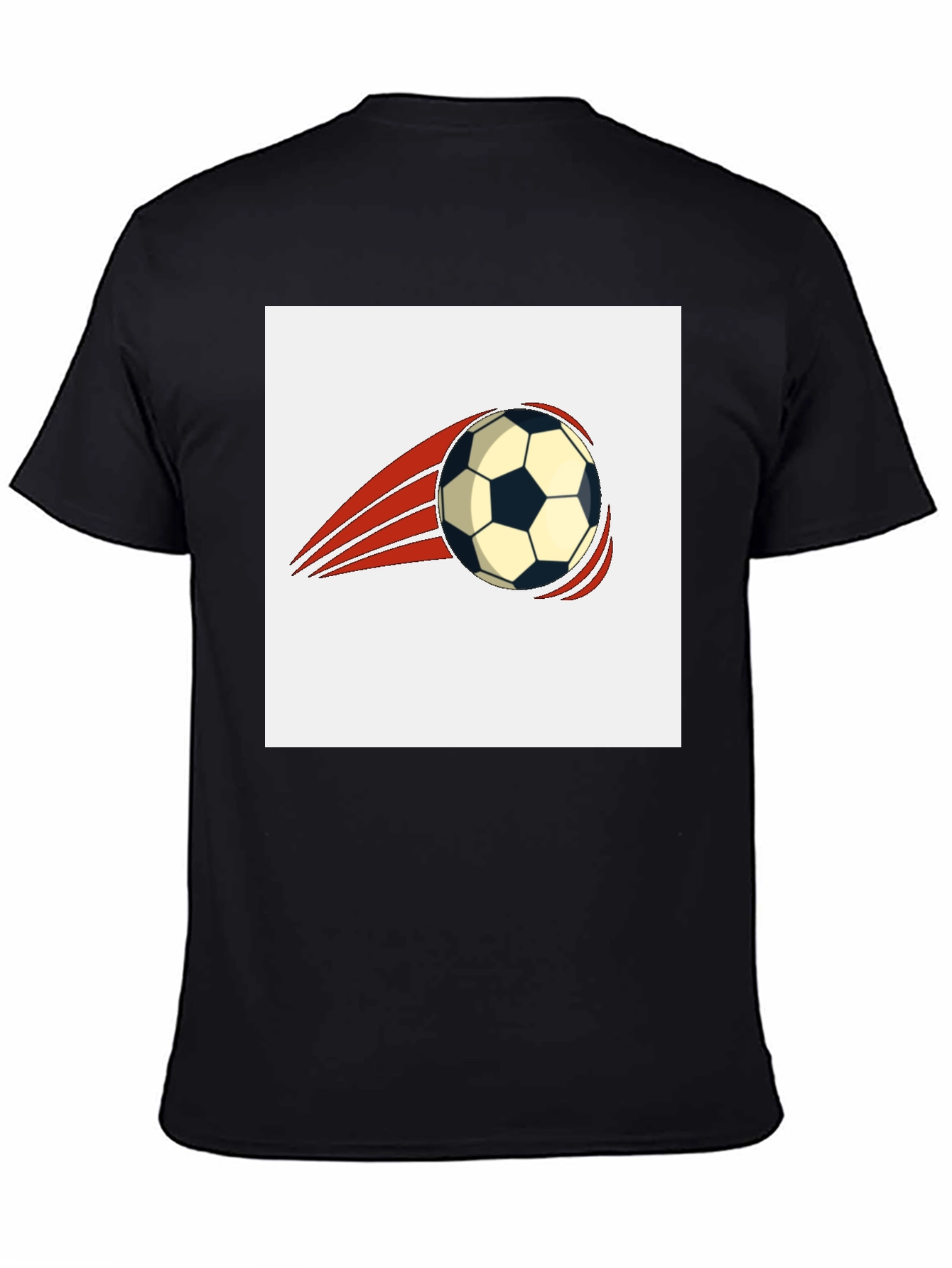 Soccer Ball Graphic Tee - Black