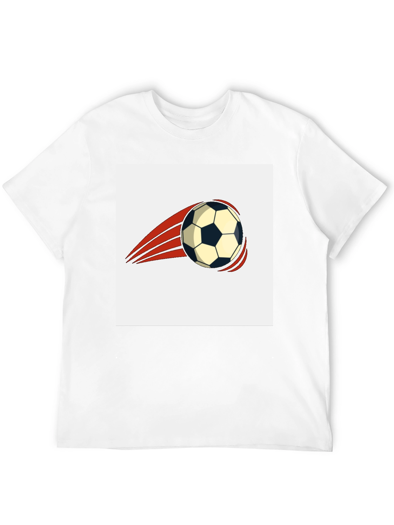 Soccer Ball Graphic Tee - Black