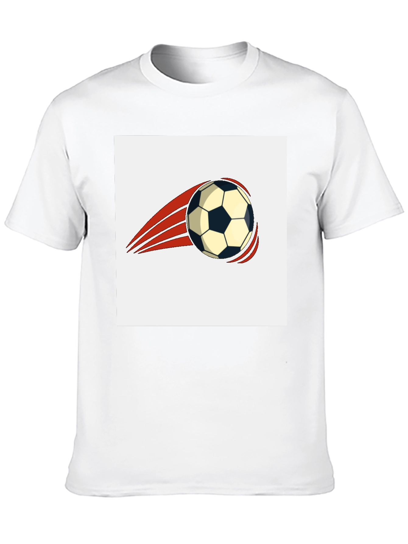 Soccer Ball Graphic Tee - Black