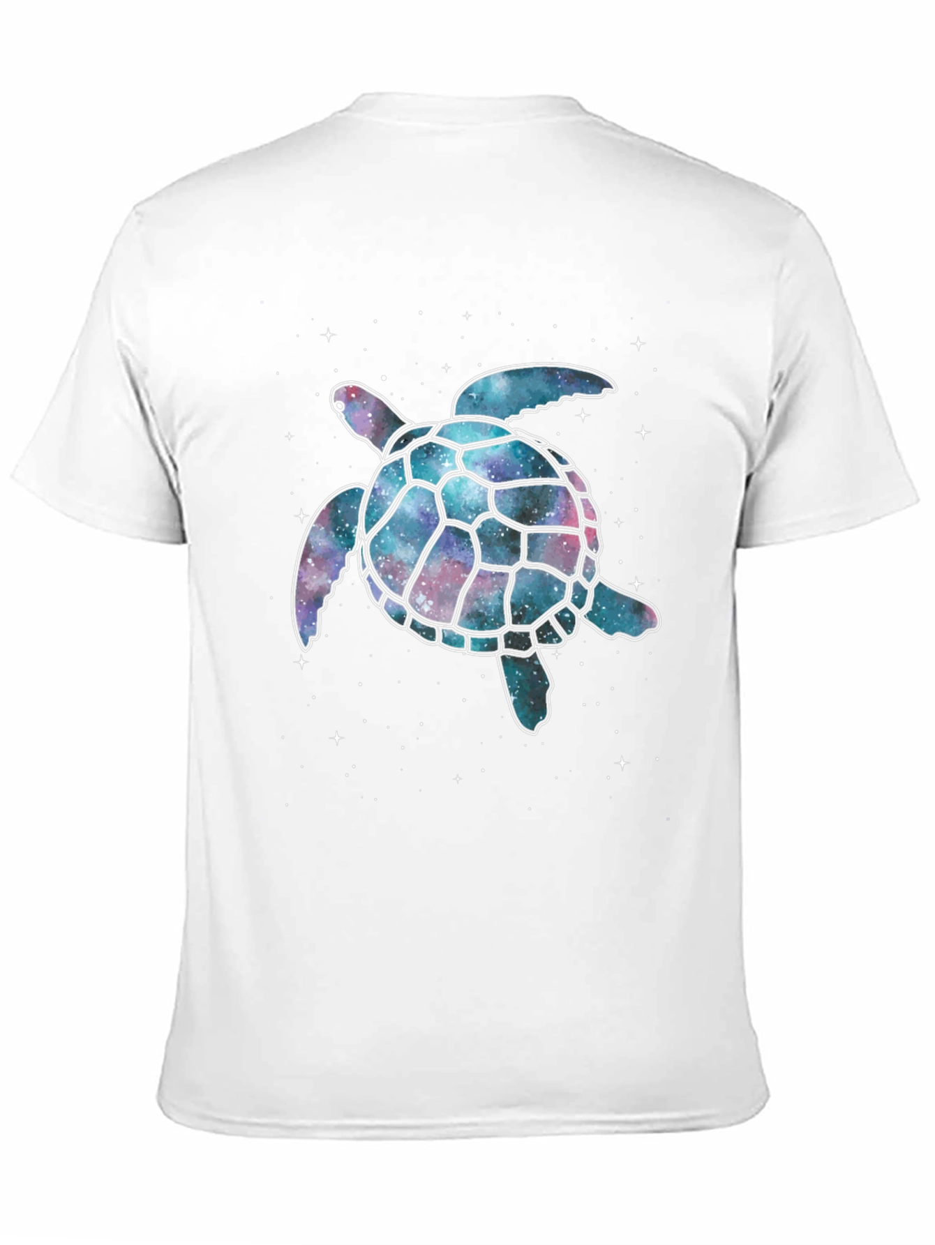 Cosmic Turtle Graphic T-Shirt - Black