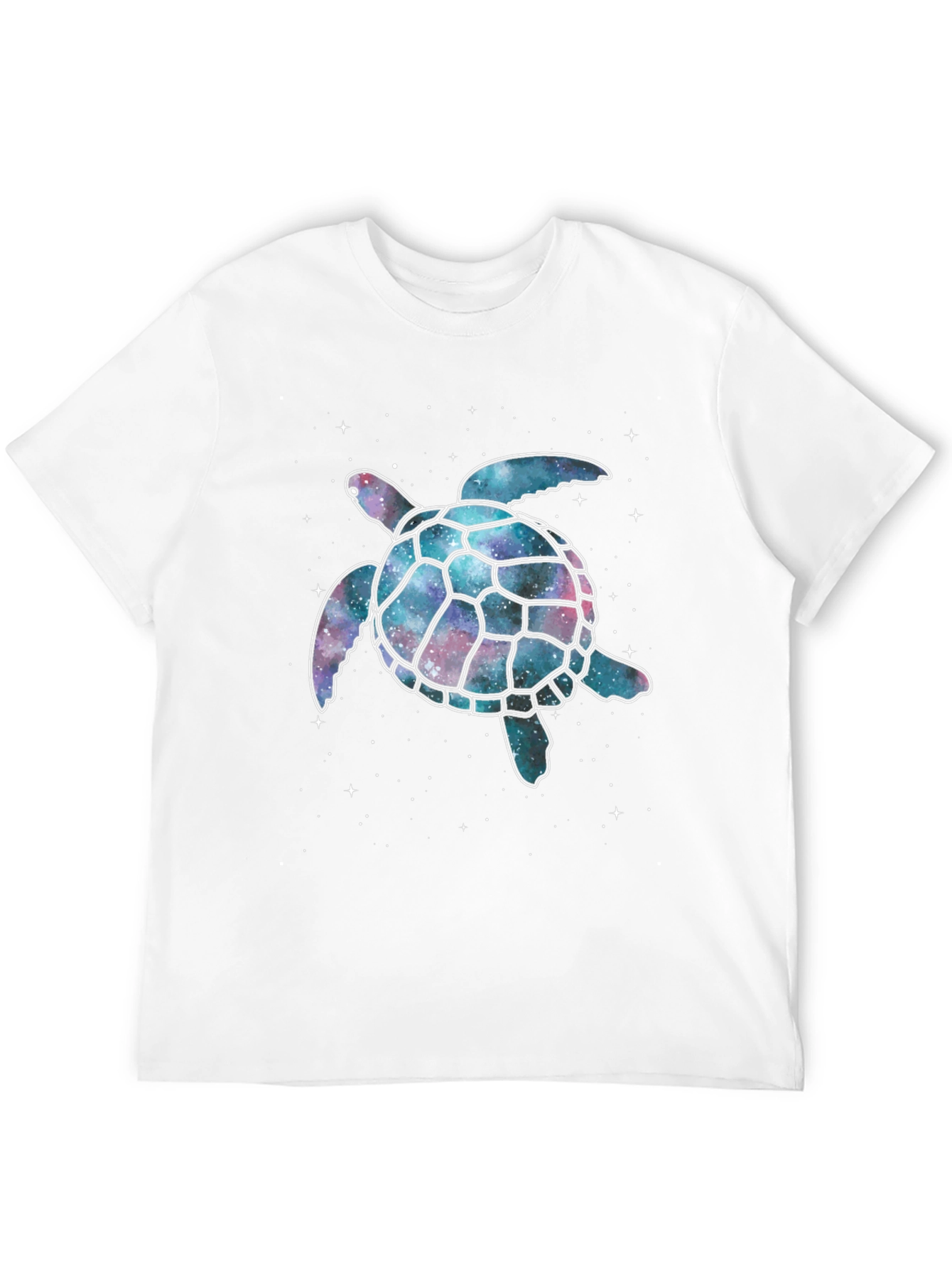 Cosmic Turtle Graphic T-Shirt - Black