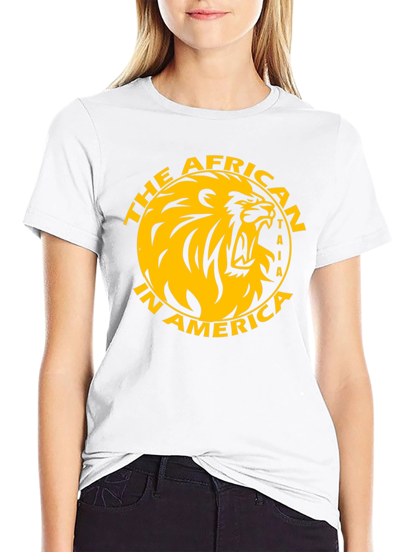The African T-Shirt Lion Graphic Tee