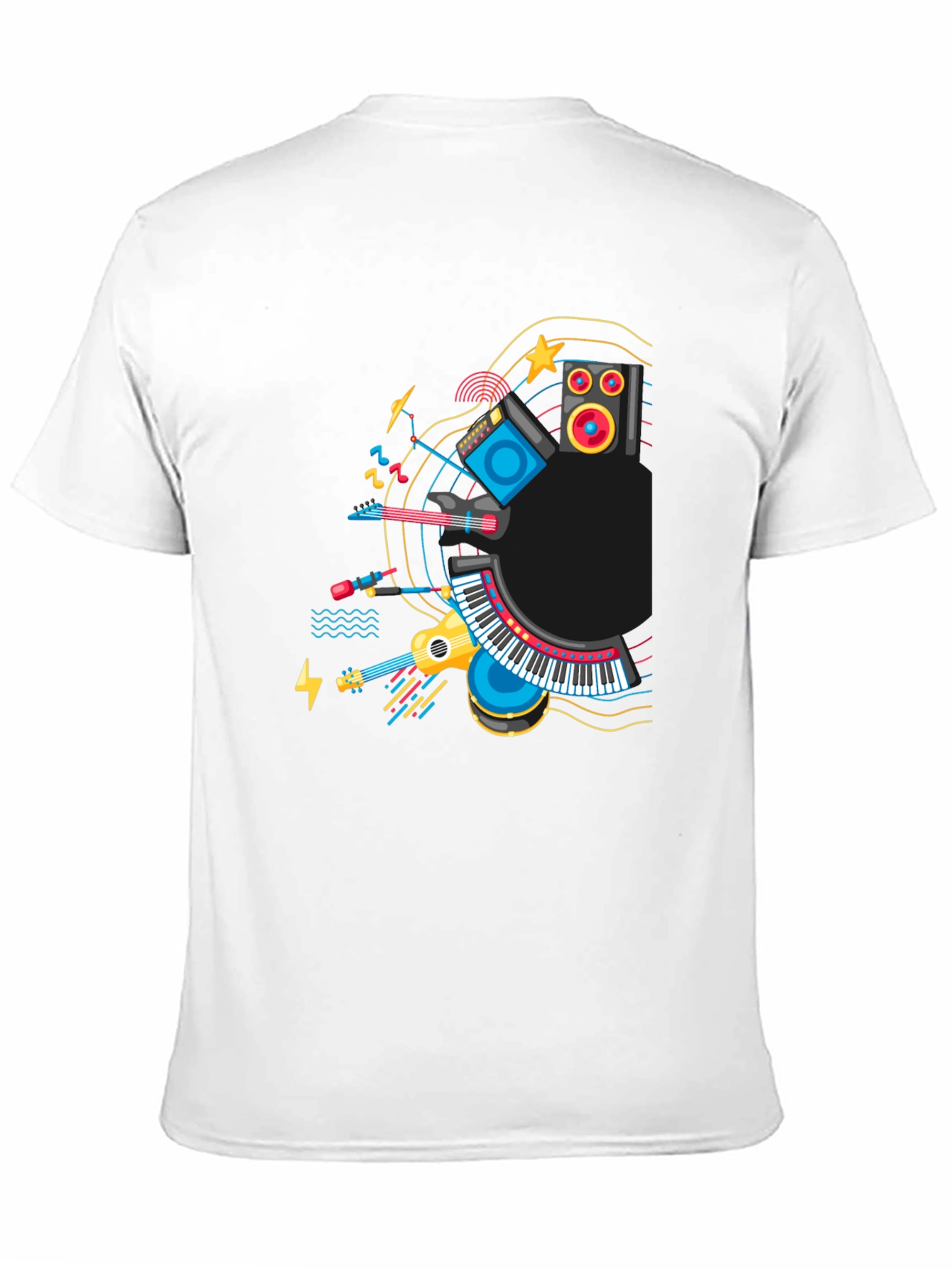 Music Lovers Graphic Tee - Black