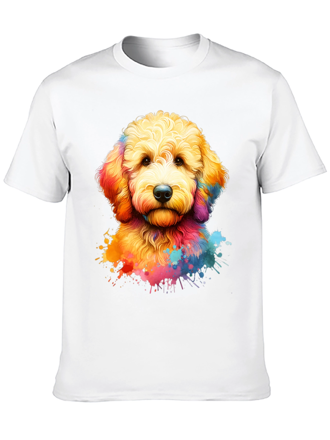 Colorful Dog Graphic Tee