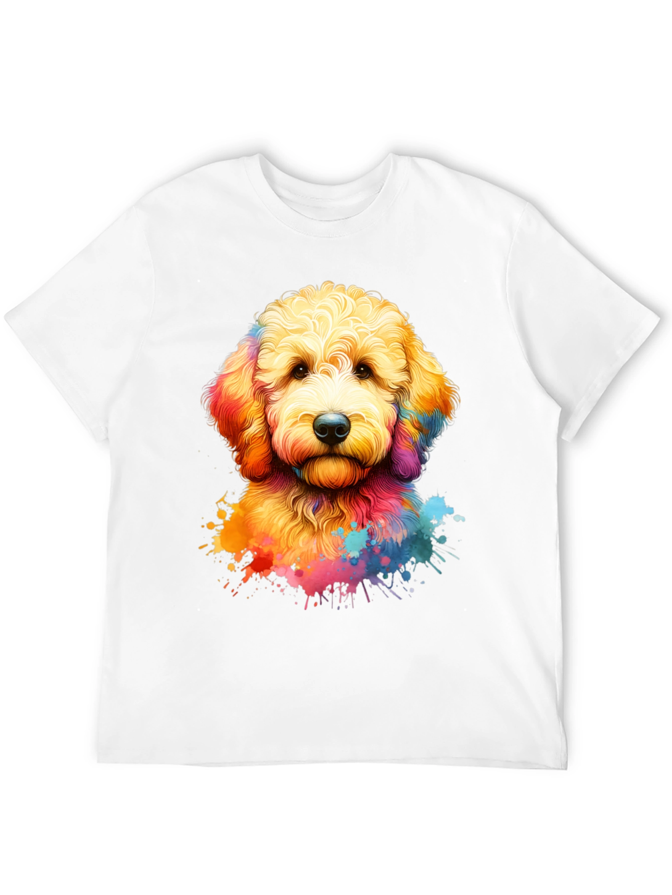 Colorful Dog Graphic Tee