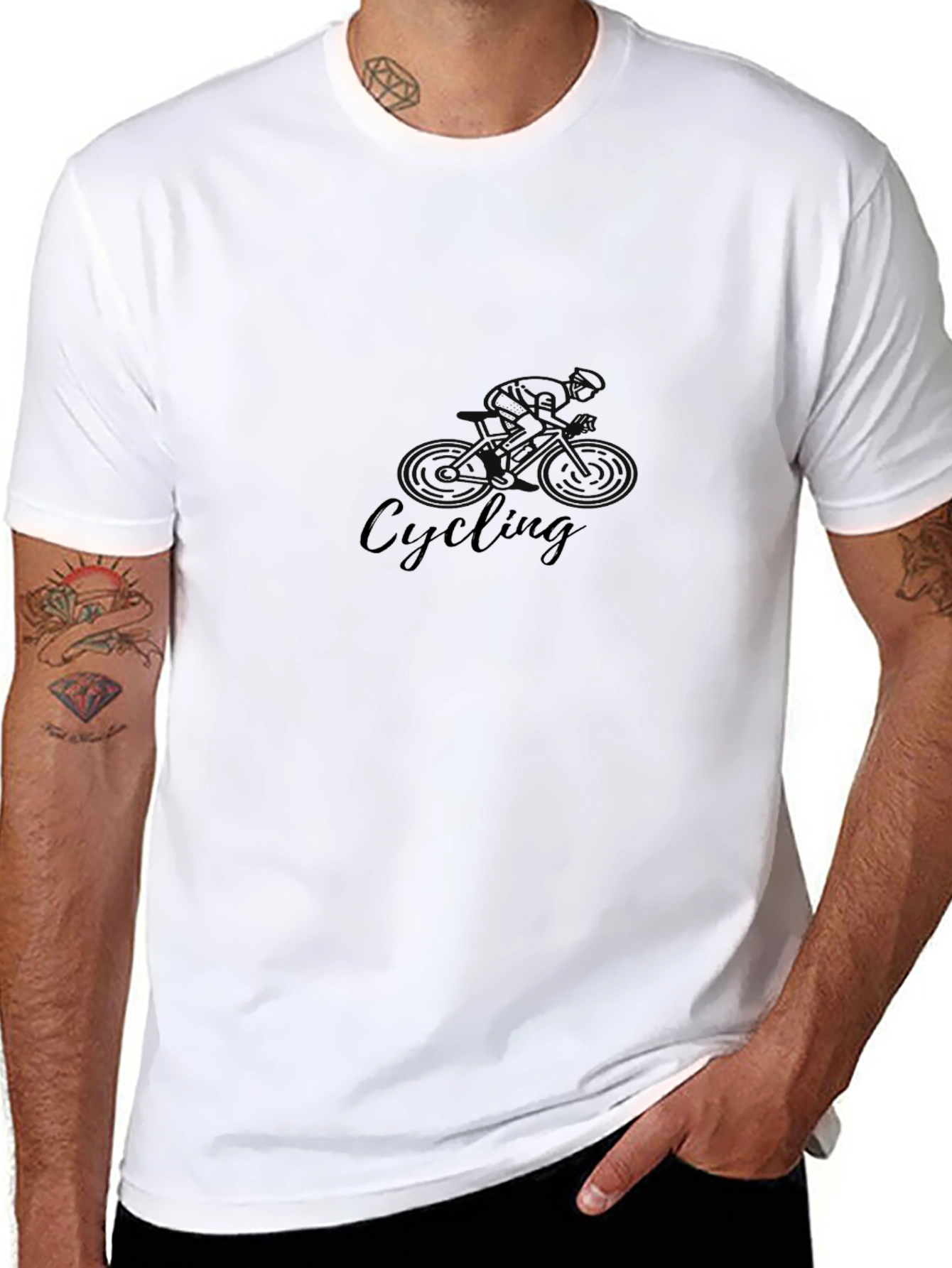 Cycling Graphic Tee - Black T-Shirt