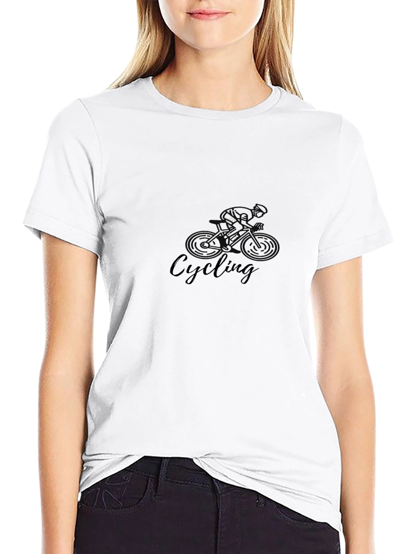 Cycling Graphic Tee - Black T-Shirt