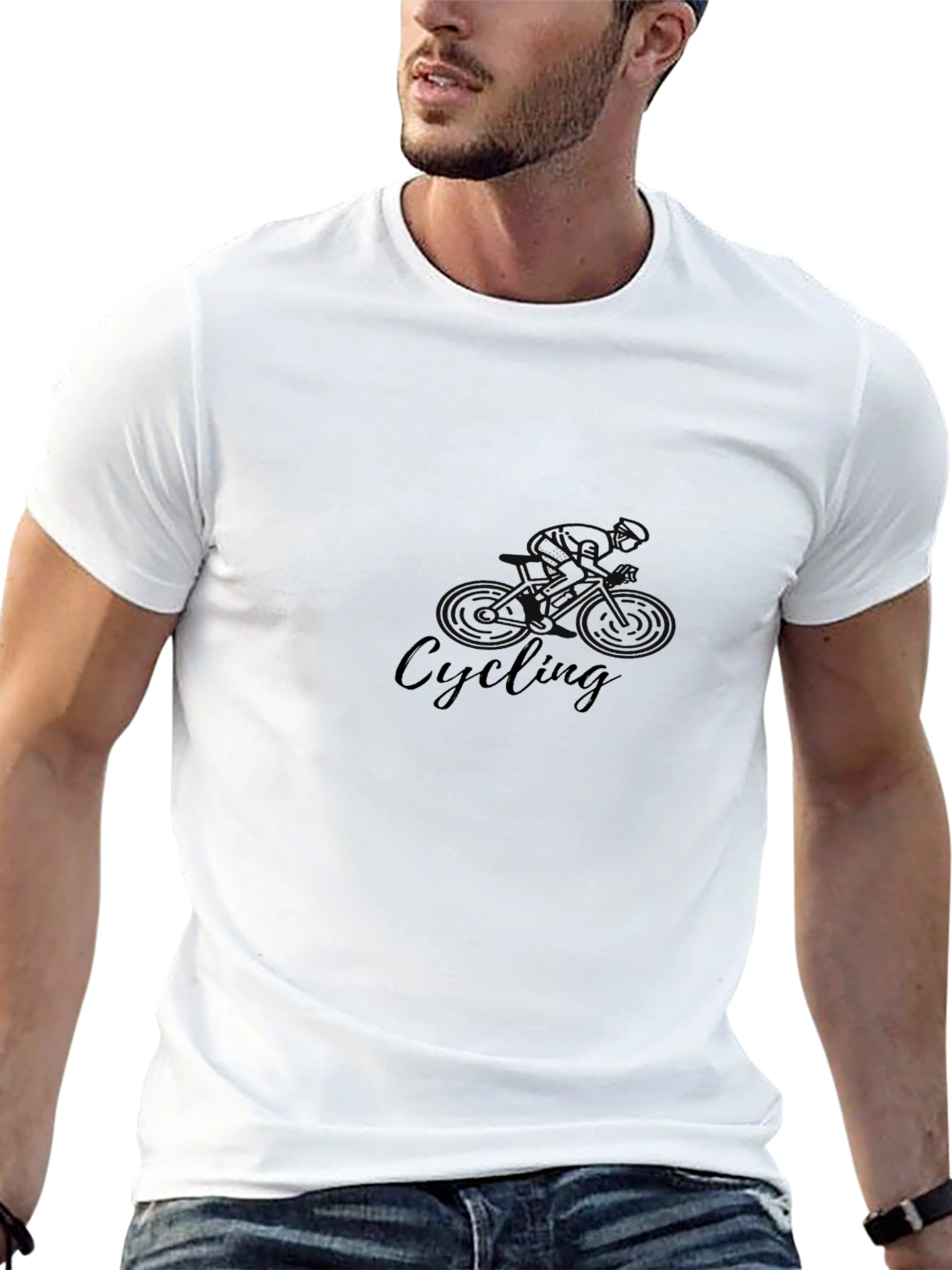 Cycling Graphic Tee - Black T-Shirt