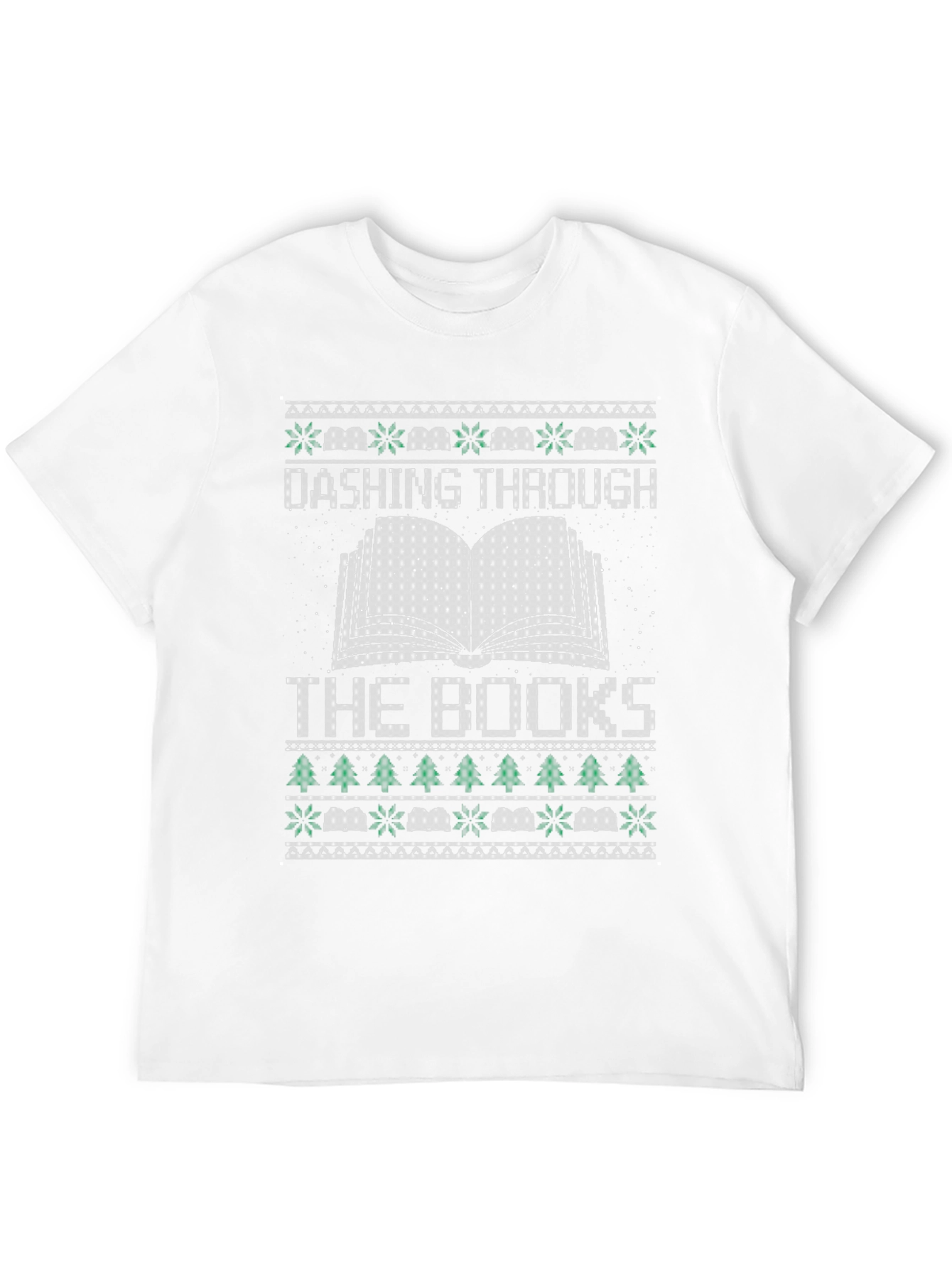 Dashing Through the Books Christmas T-Shirt