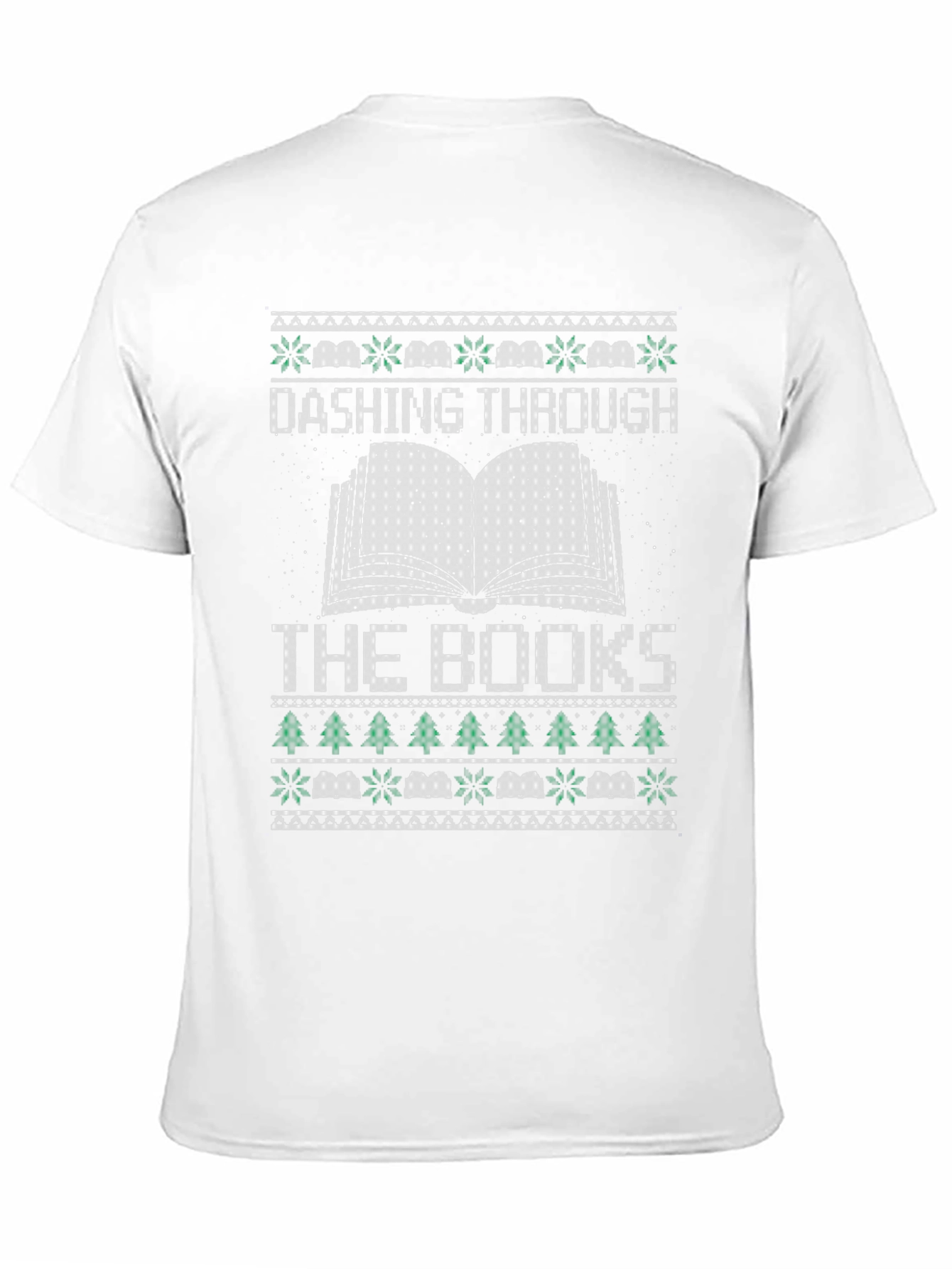 Dashing Through the Books Christmas T-Shirt