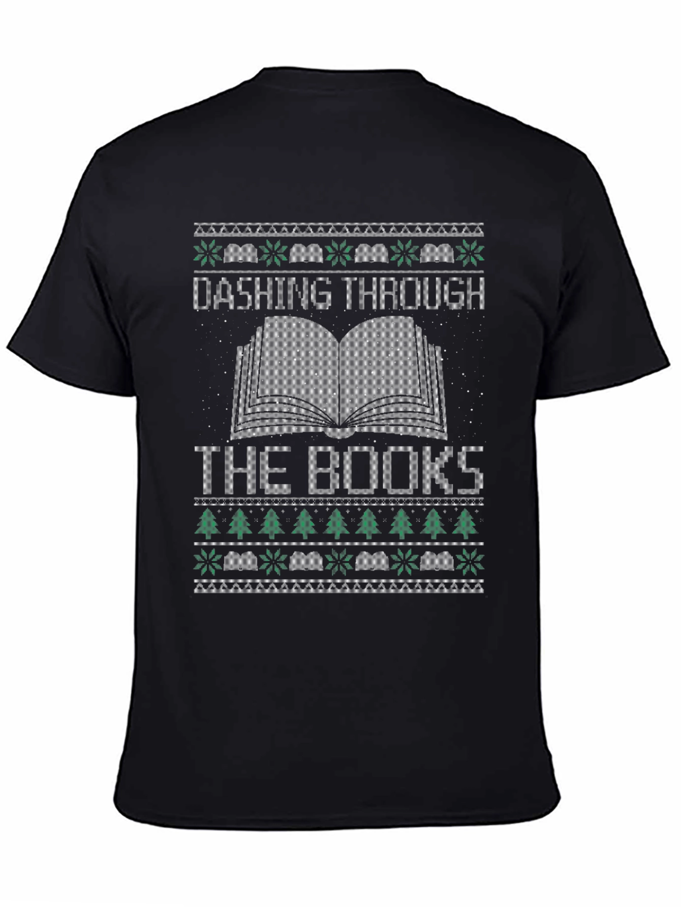 Dashing Through the Books Christmas T-Shirt