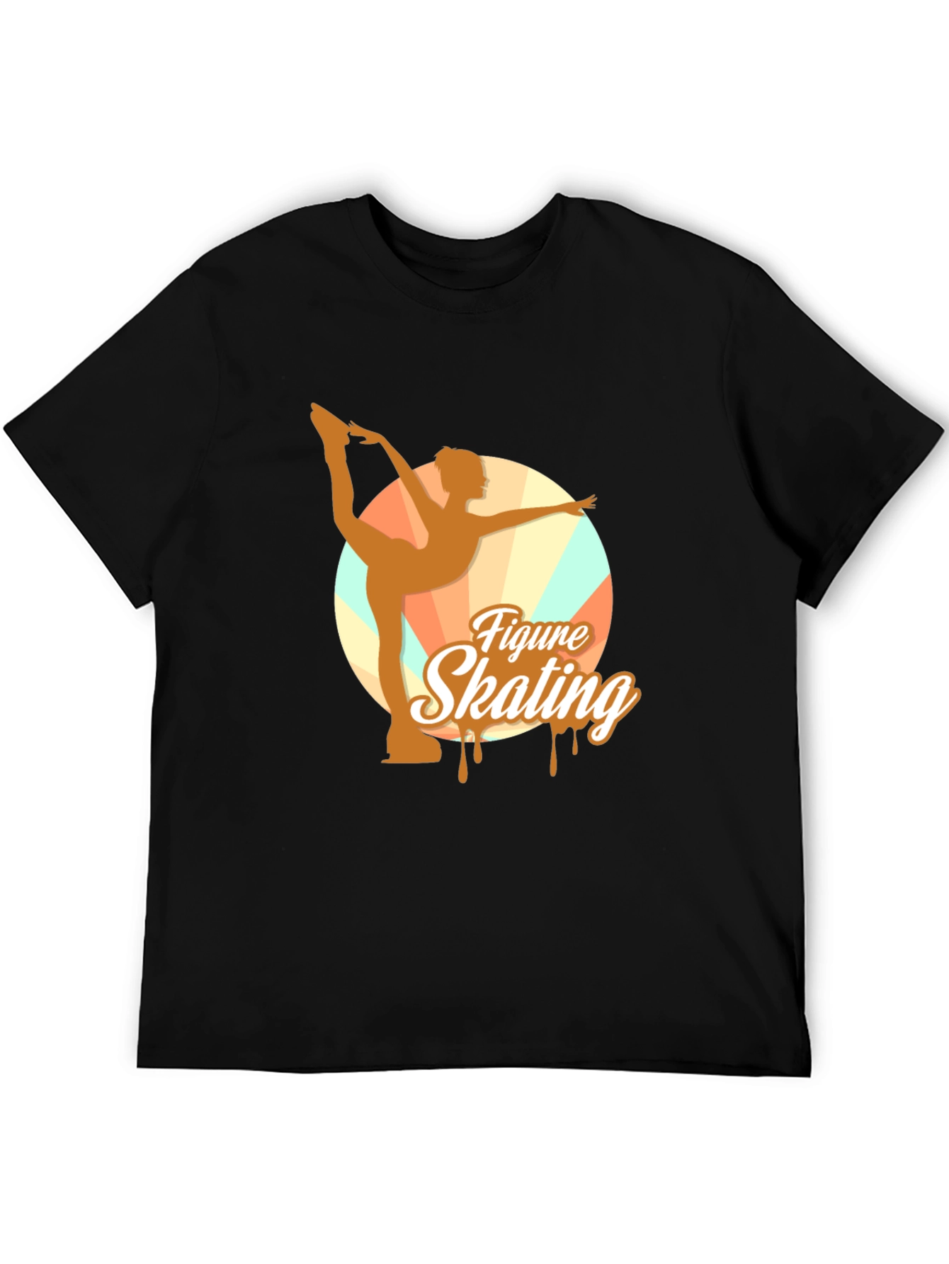 Figure Skating Graphic Tee - Black Unisex T-Shirt