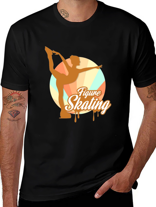 Figure Skating Graphic Tee - Black Unisex T-Shirt