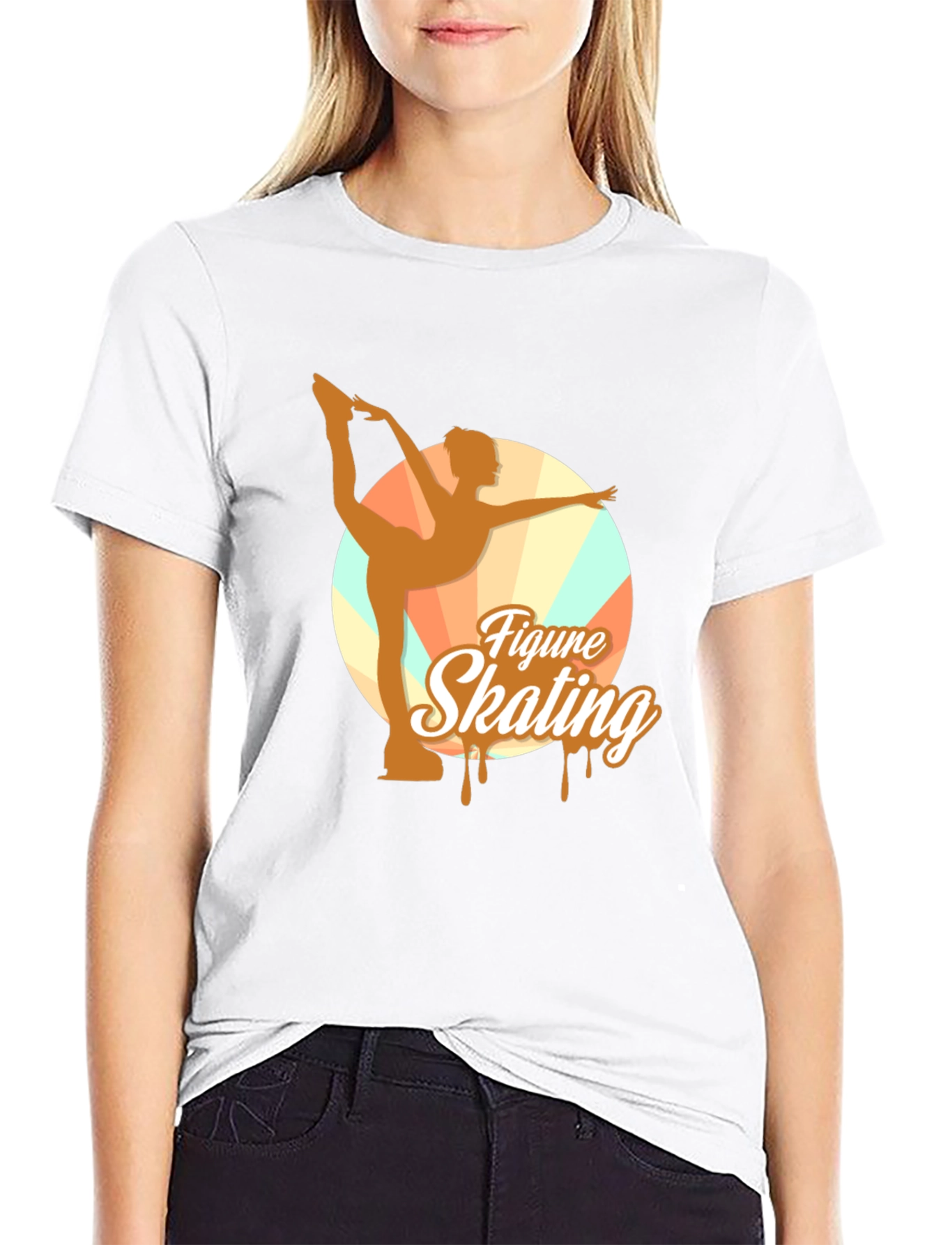 Figure Skating Graphic Tee - Black Unisex T-Shirt