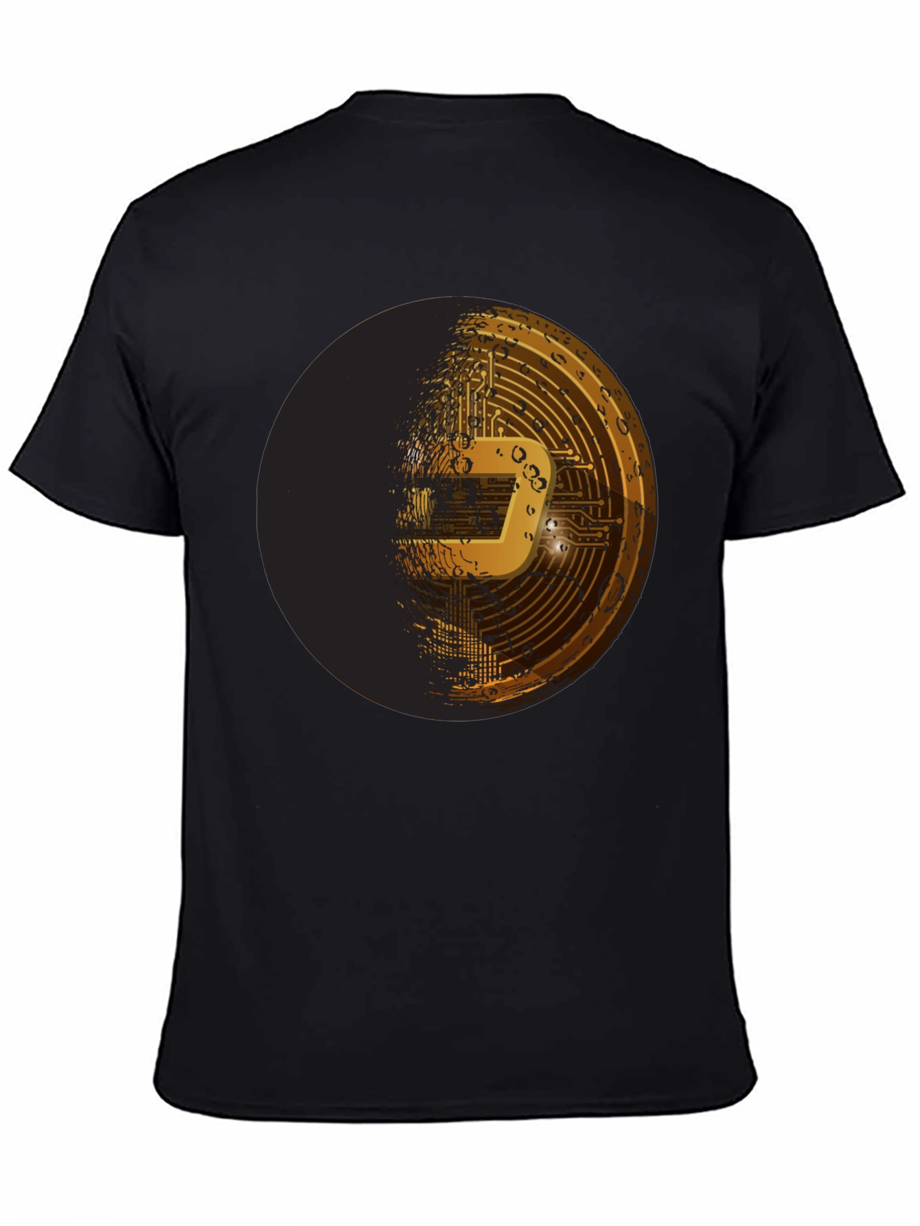 Dash Crypto Tee - Black Graphic T-Shirt