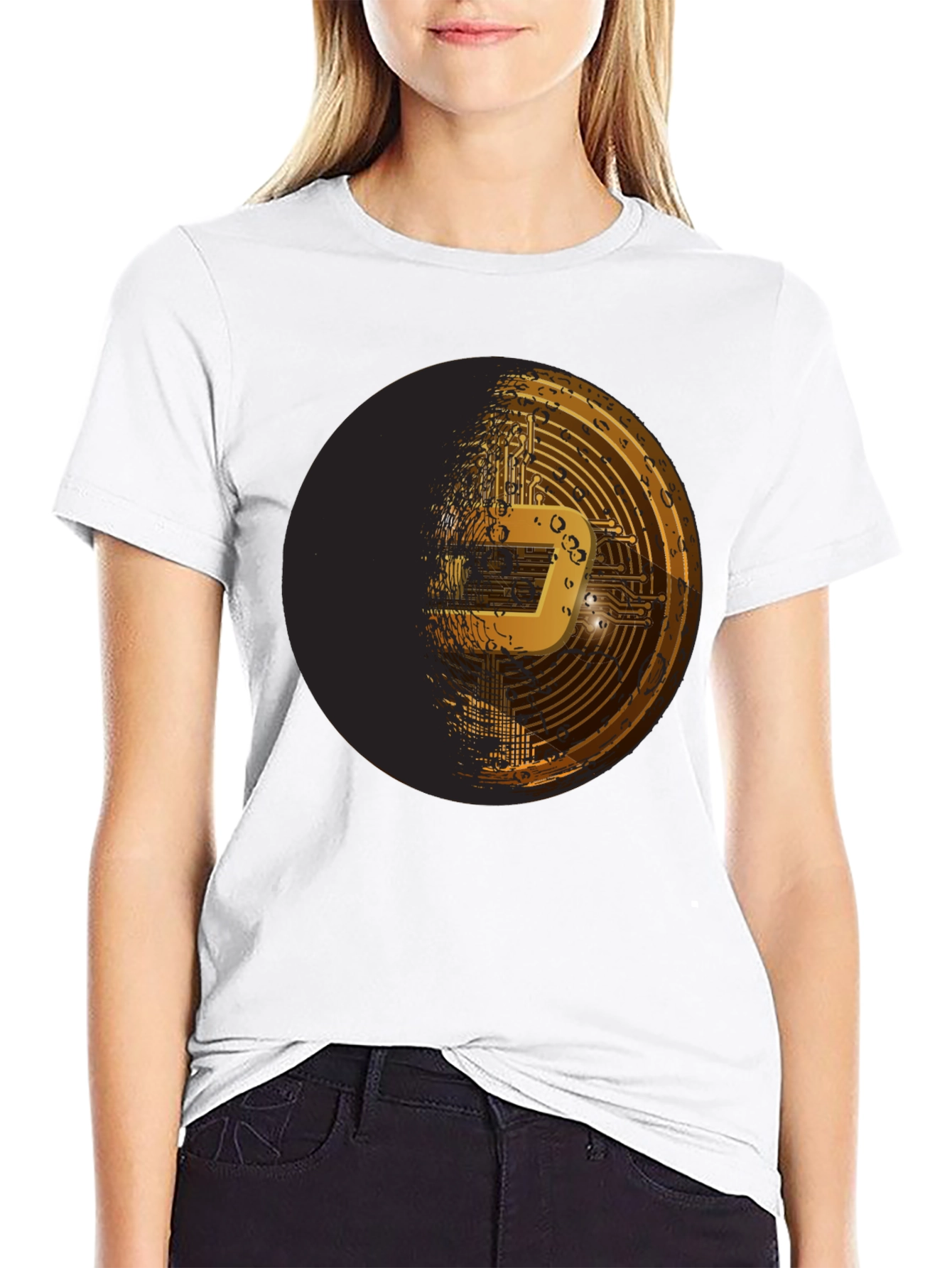 Dash Crypto Tee - Black Graphic T-Shirt