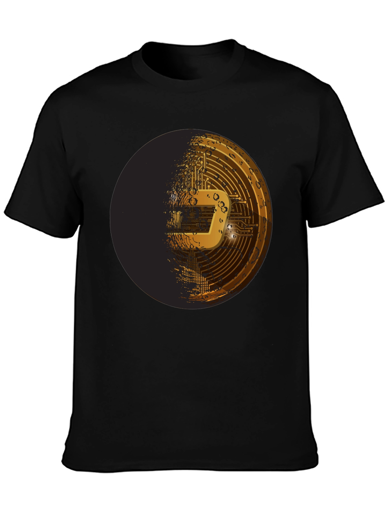 Dash Crypto Tee - Black Graphic T-Shirt