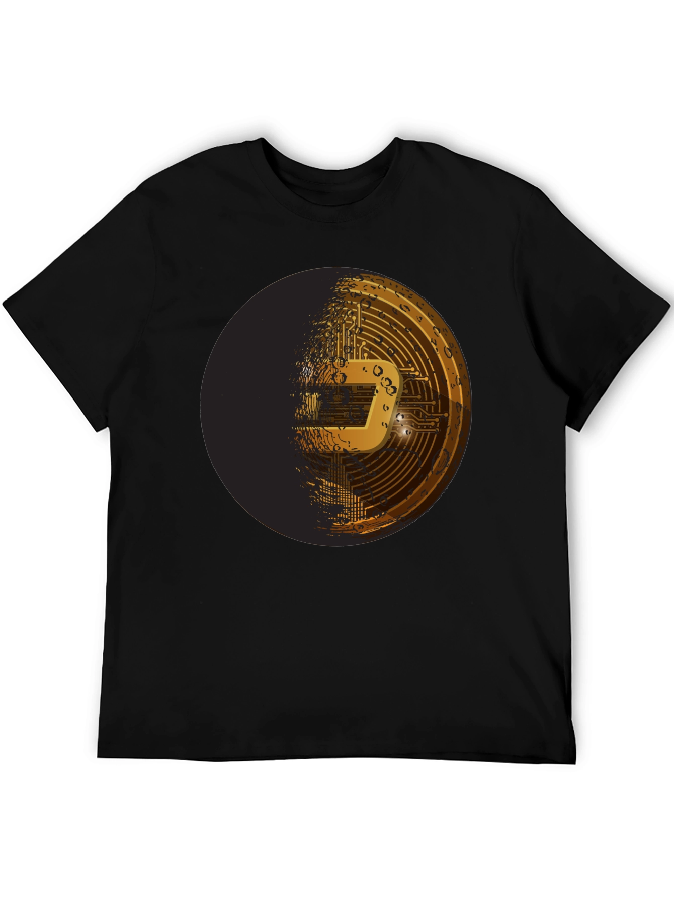 Dash Crypto Tee - Black Graphic T-Shirt