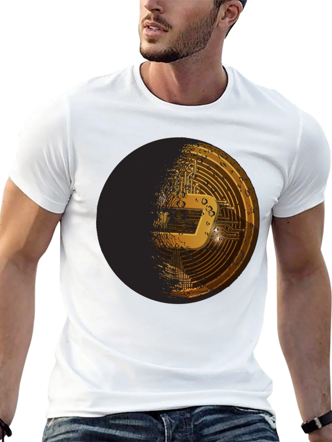 Dash Crypto Tee - Black Graphic T-Shirt
