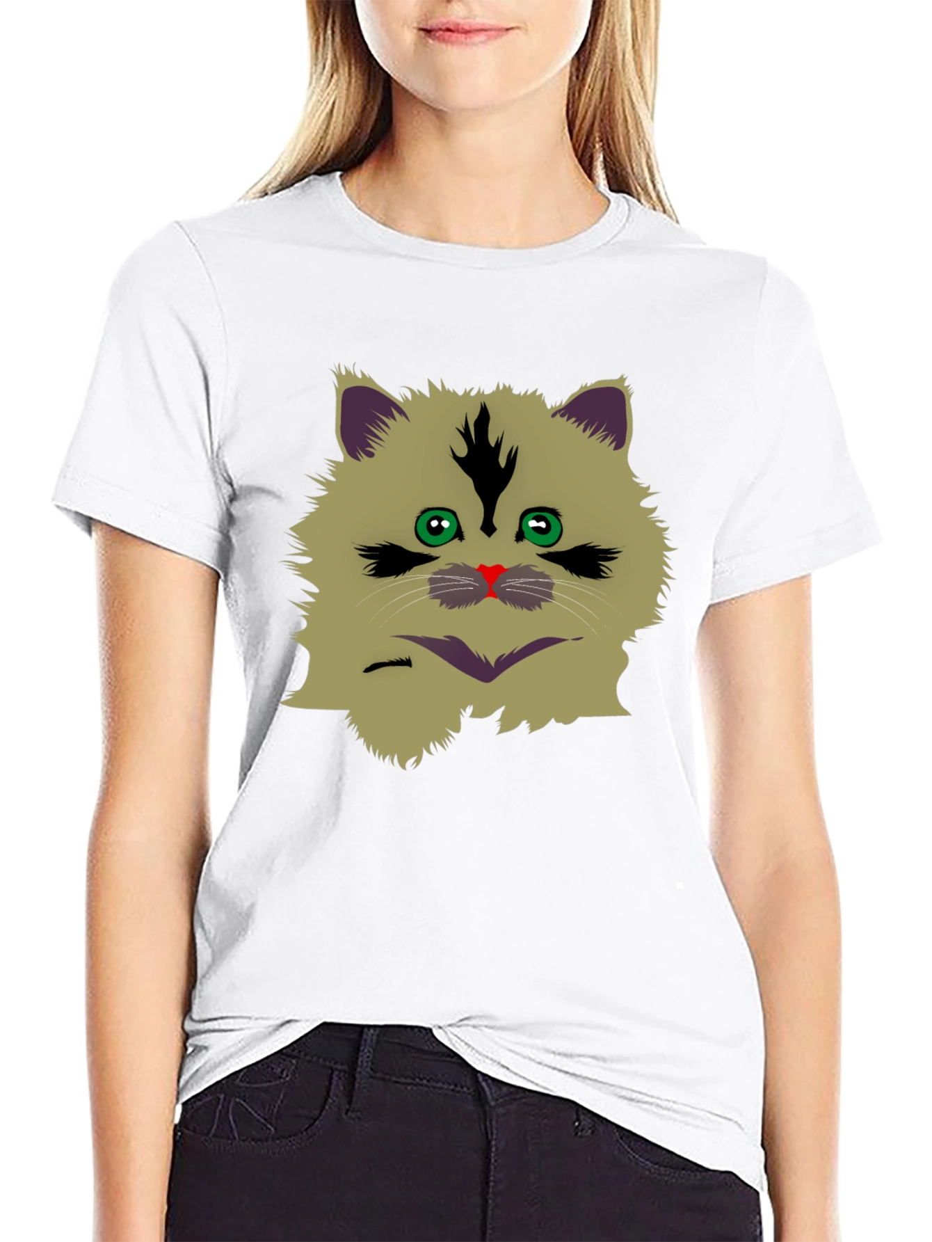 Funny Cat Graphic T-Shirt