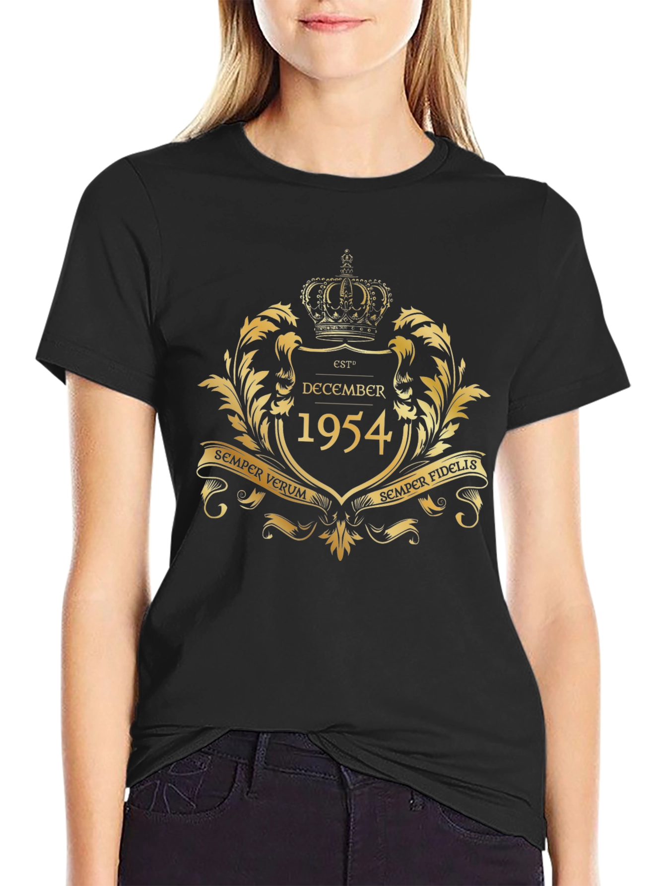 Est. December 1954 Golden Emblem T-Shirt