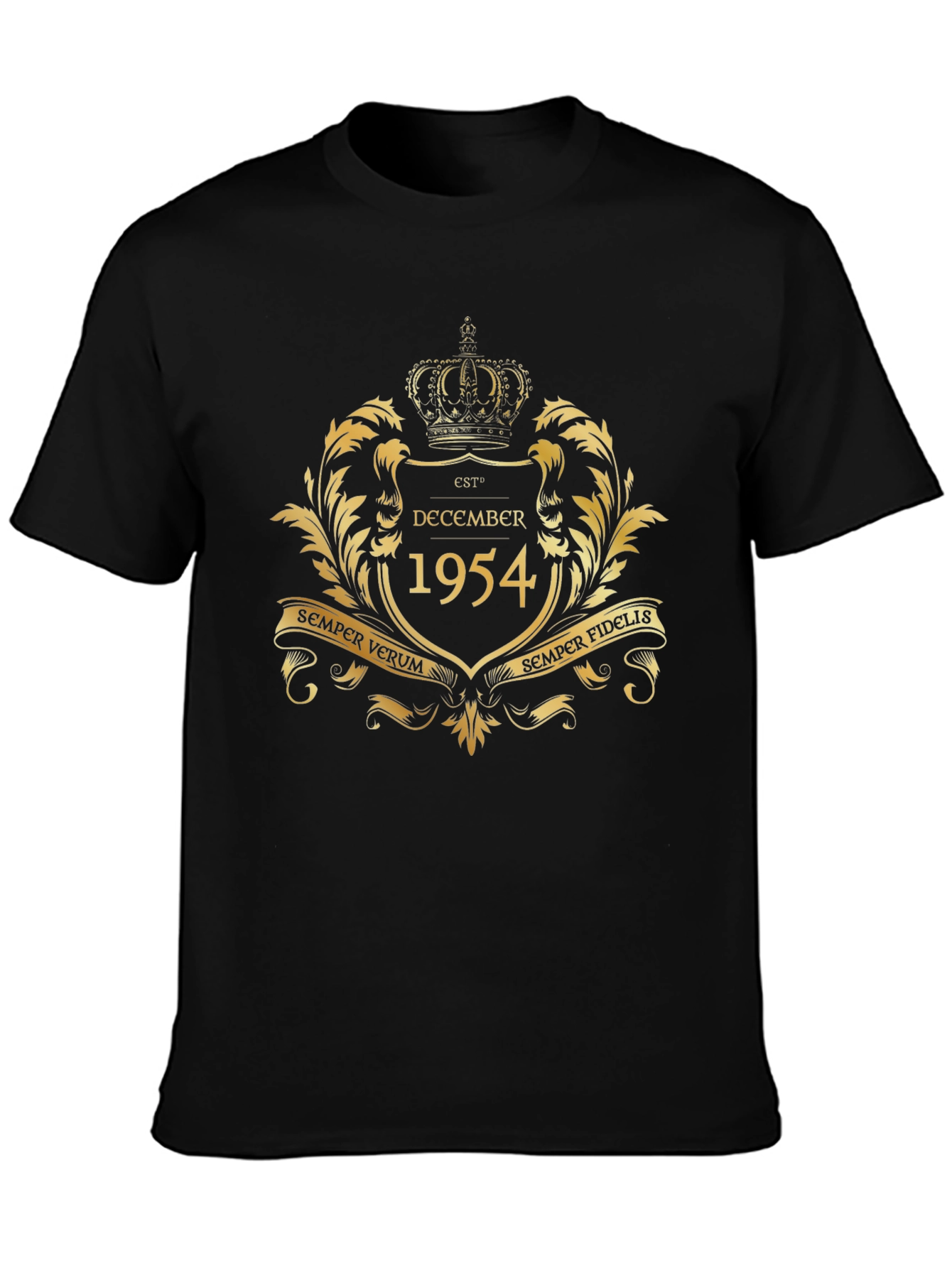 Est. December 1954 Golden Emblem T-Shirt