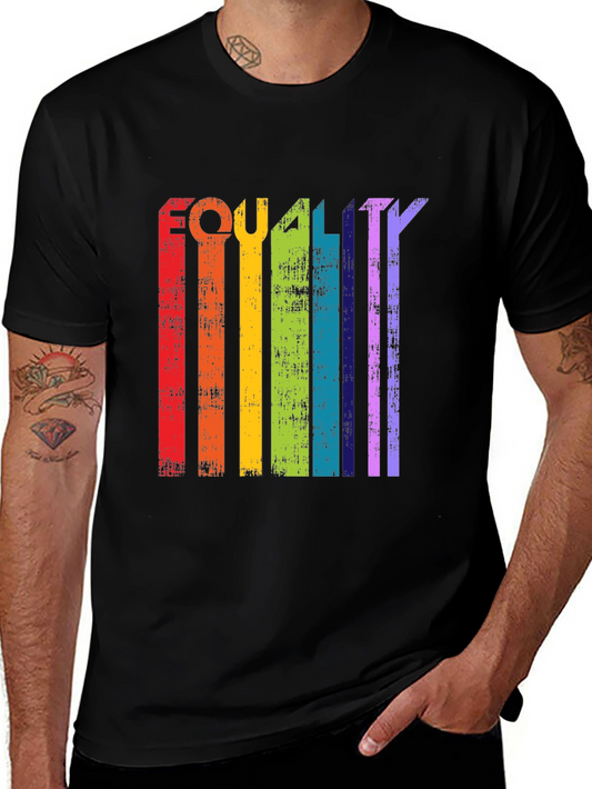 Equality Rainbow Striped T-Shirt