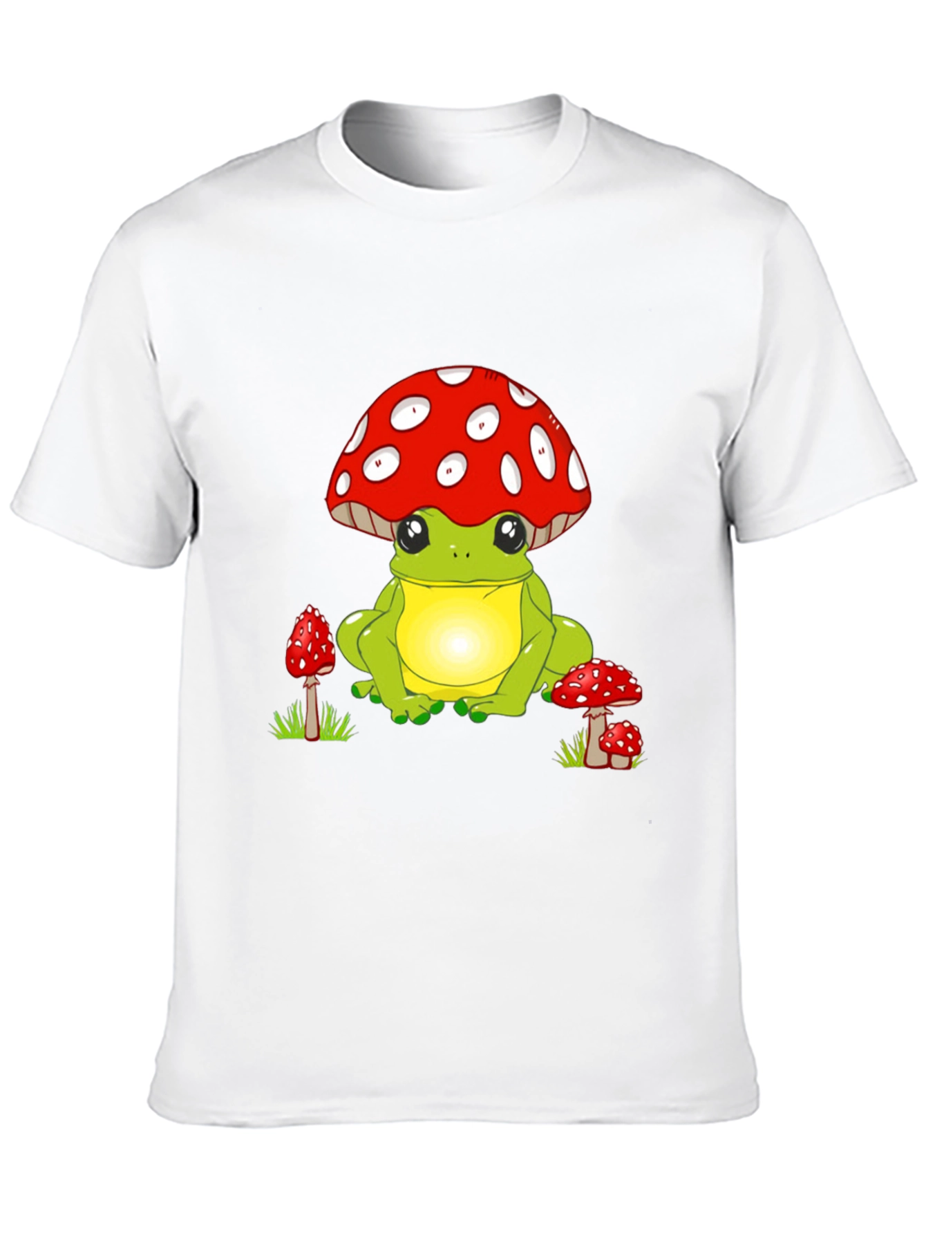 Frog with Mushroom Hat Graphic Tee