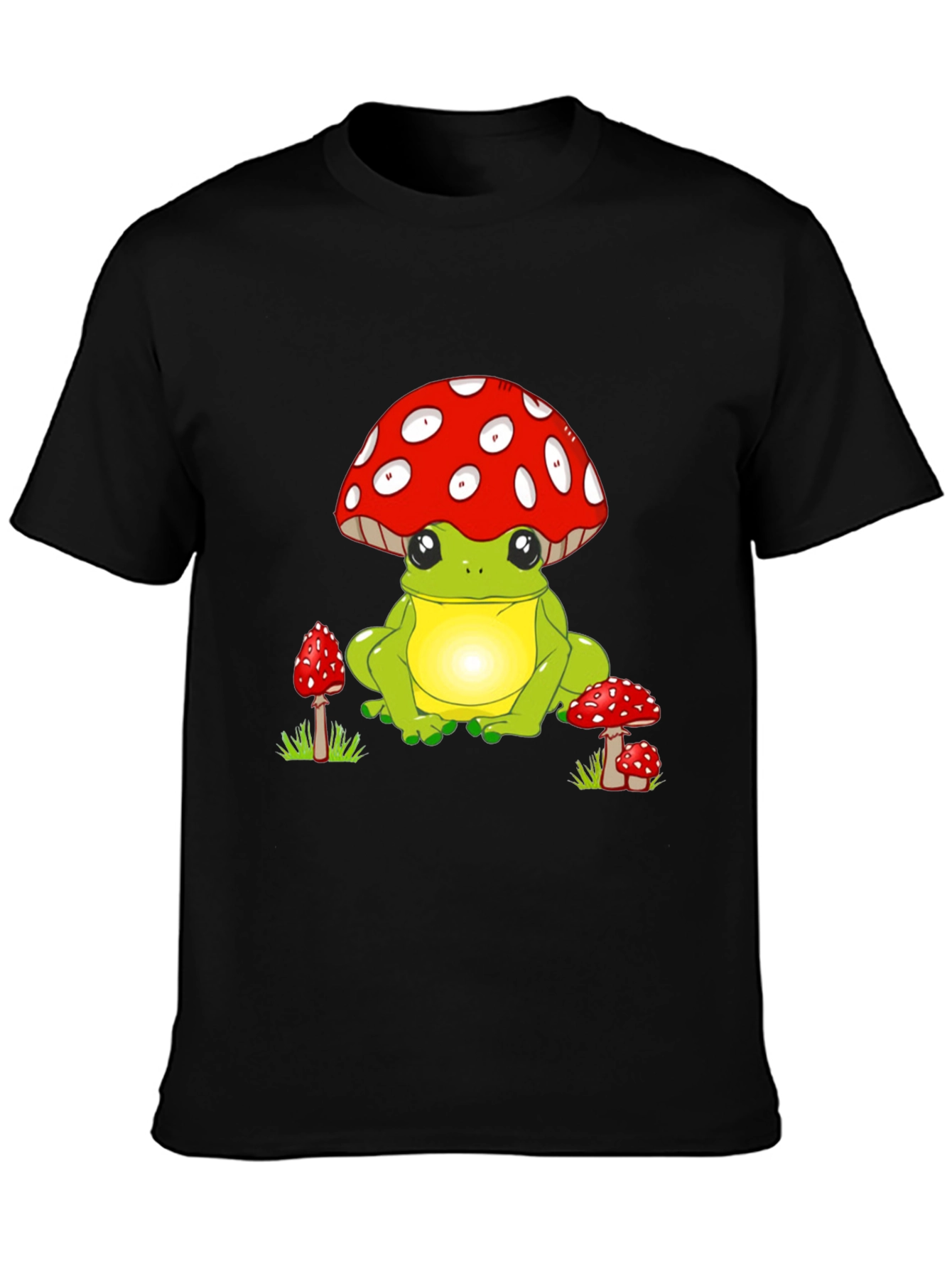 Frog with Mushroom Hat Graphic Tee