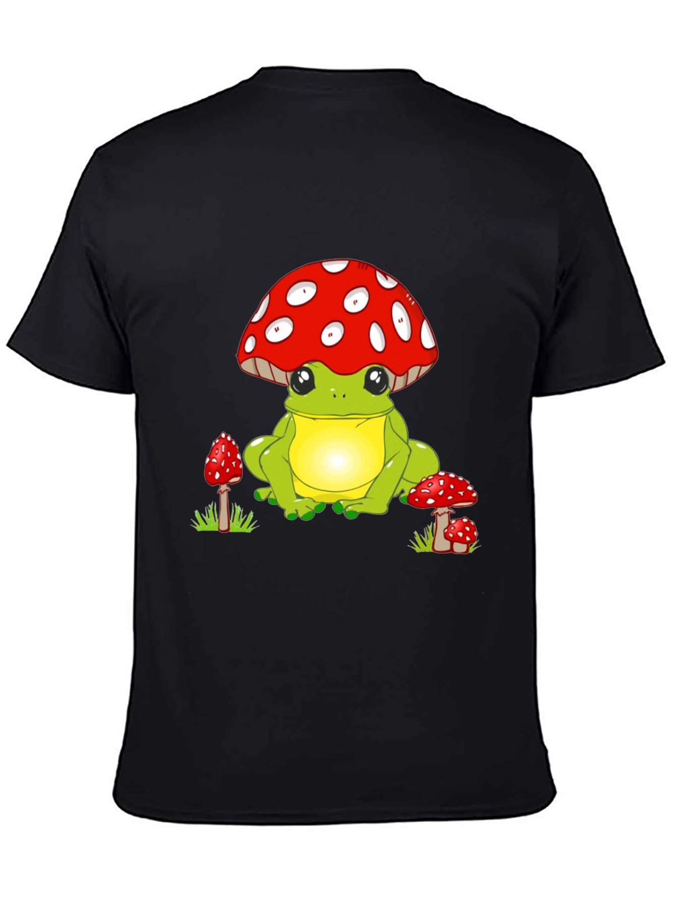 Frog with Mushroom Hat Graphic Tee