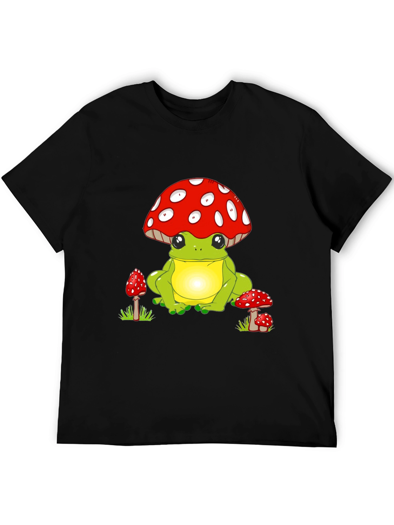 Frog with Mushroom Hat Graphic Tee