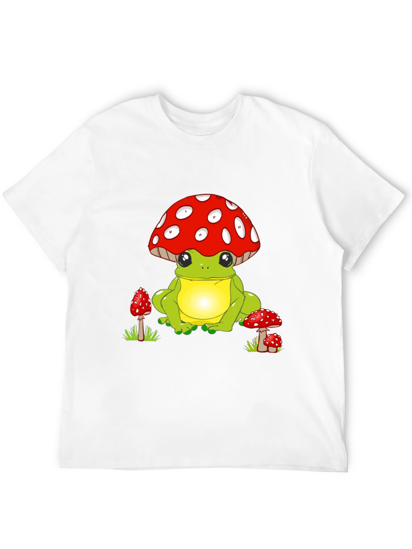 Frog with Mushroom Hat Graphic Tee
