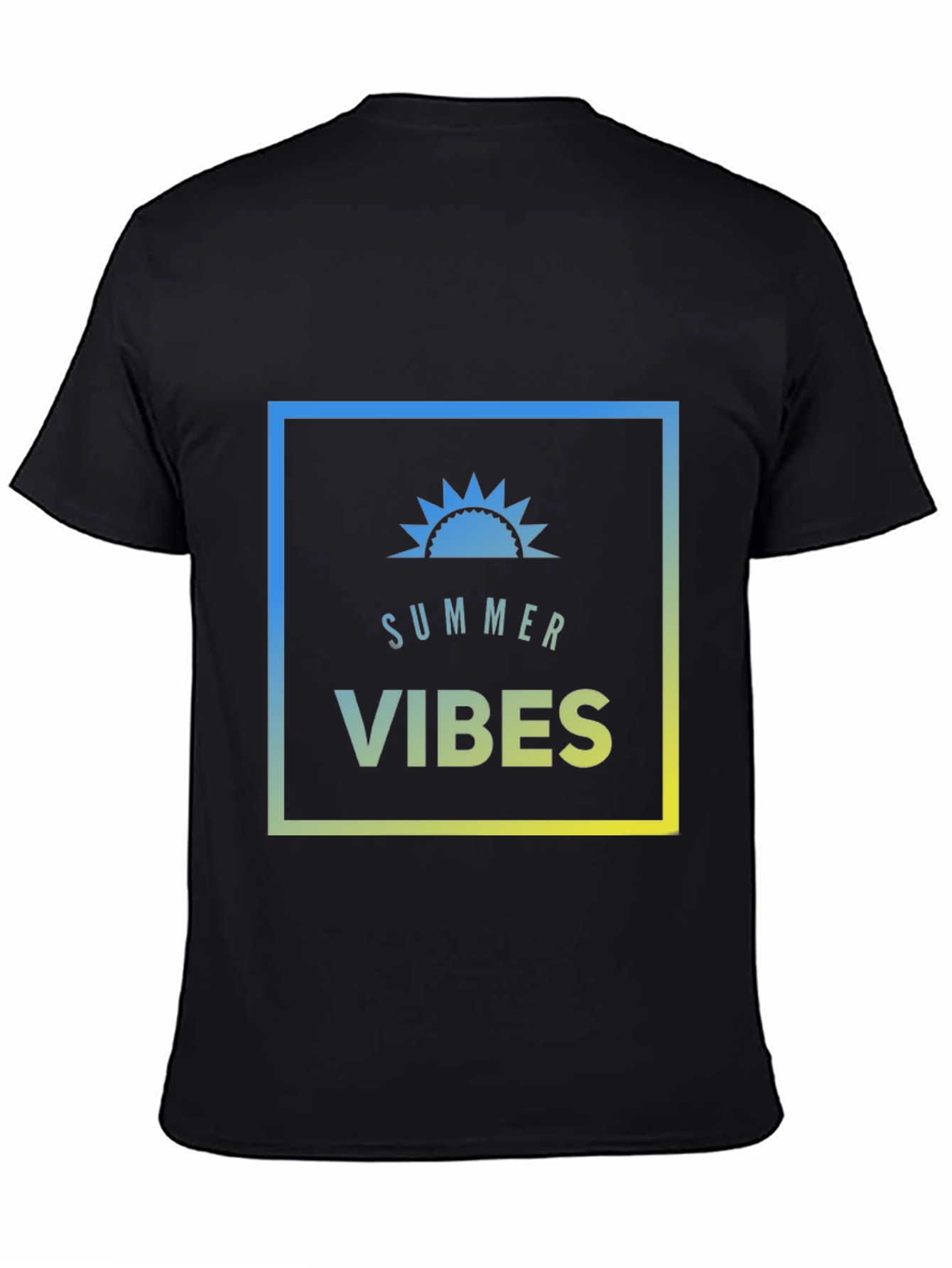 Summer Vibes Graphic Tee - Mens Black T-Shirt