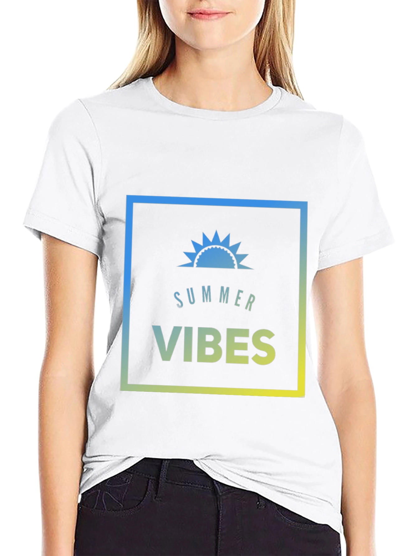 Summer Vibes Graphic Tee - Mens Black T-Shirt