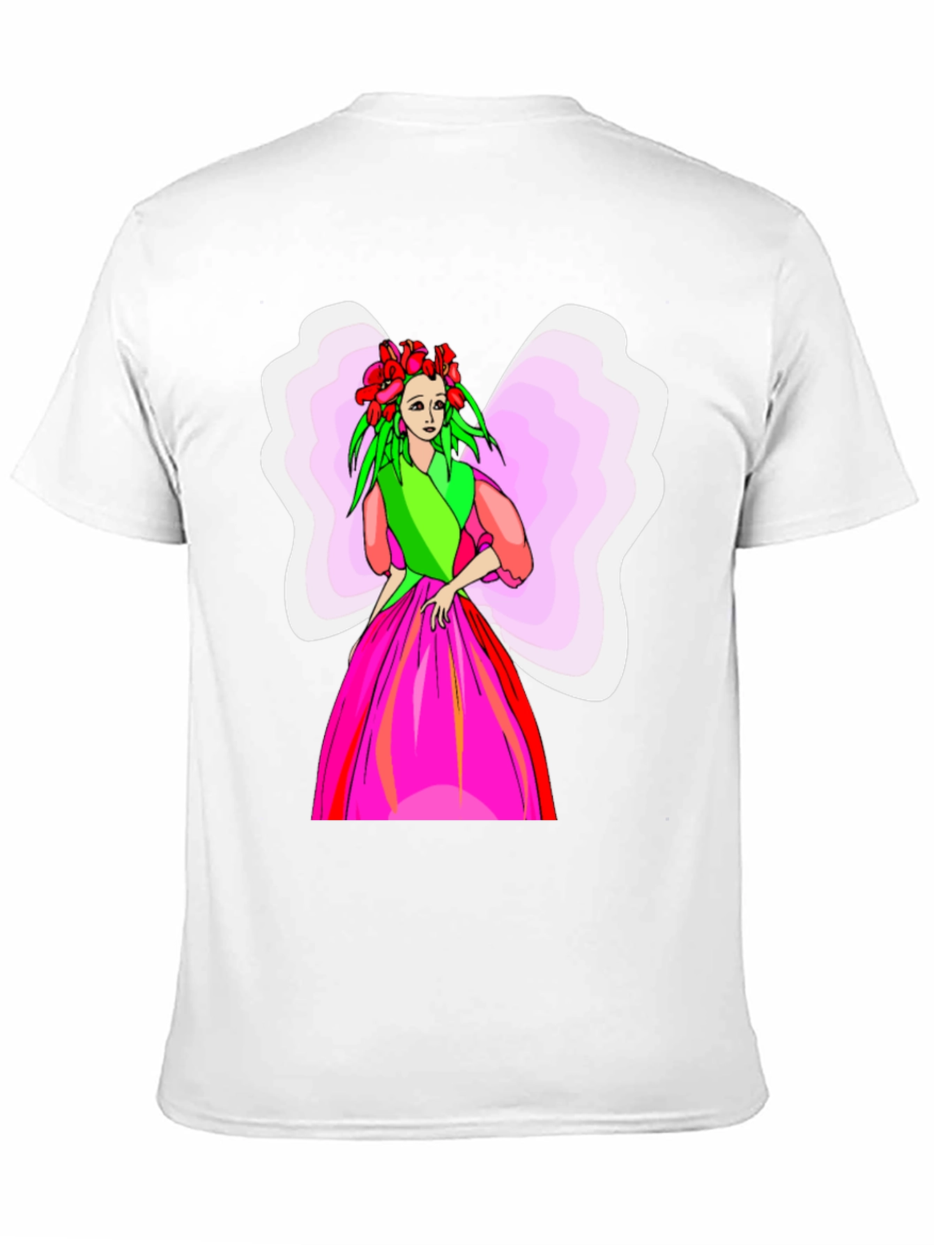 Fairy Graphic Tee - Black Cotton T-Shirt