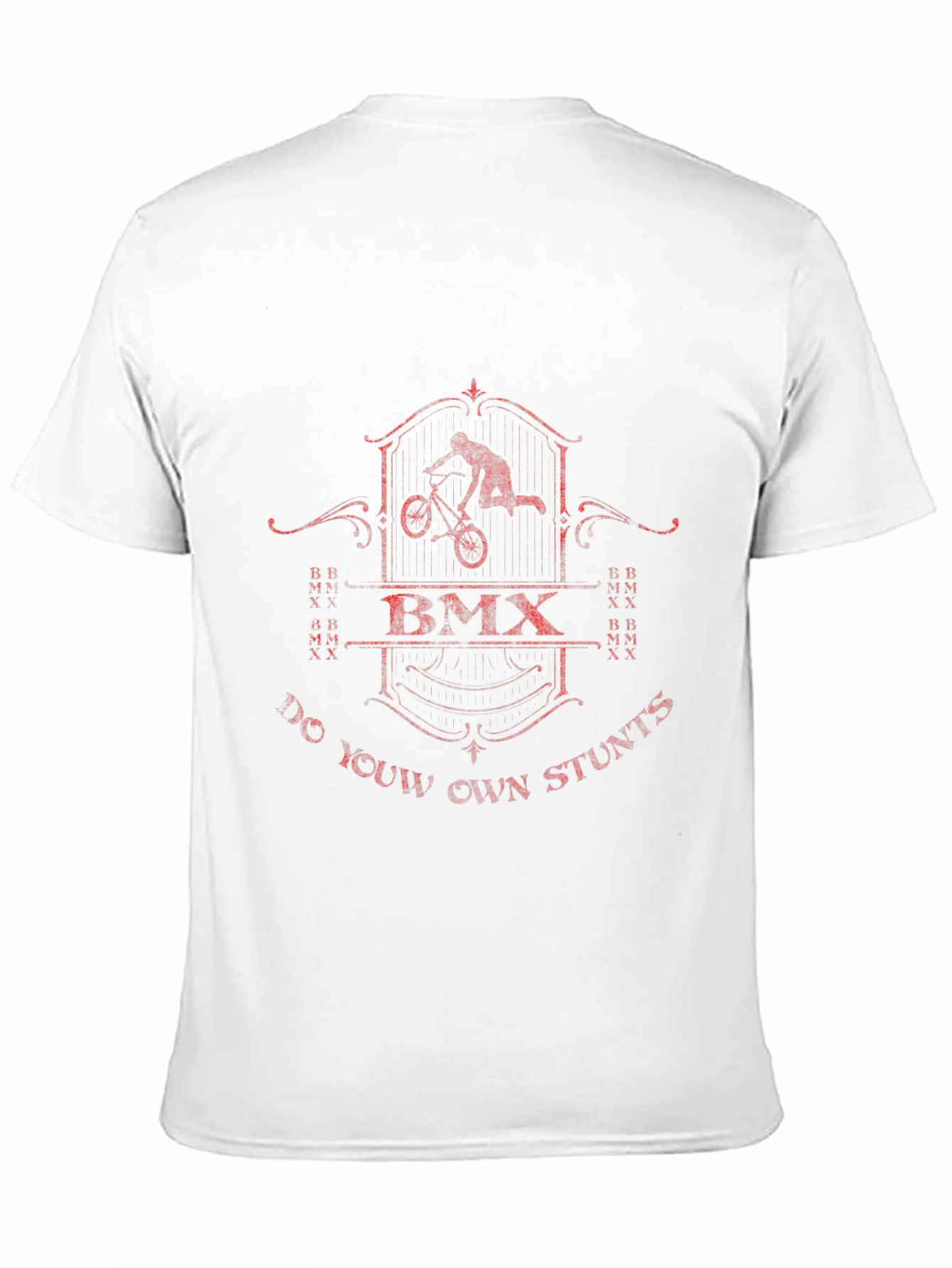 BMX Stunts Black Graphic T-Shirt