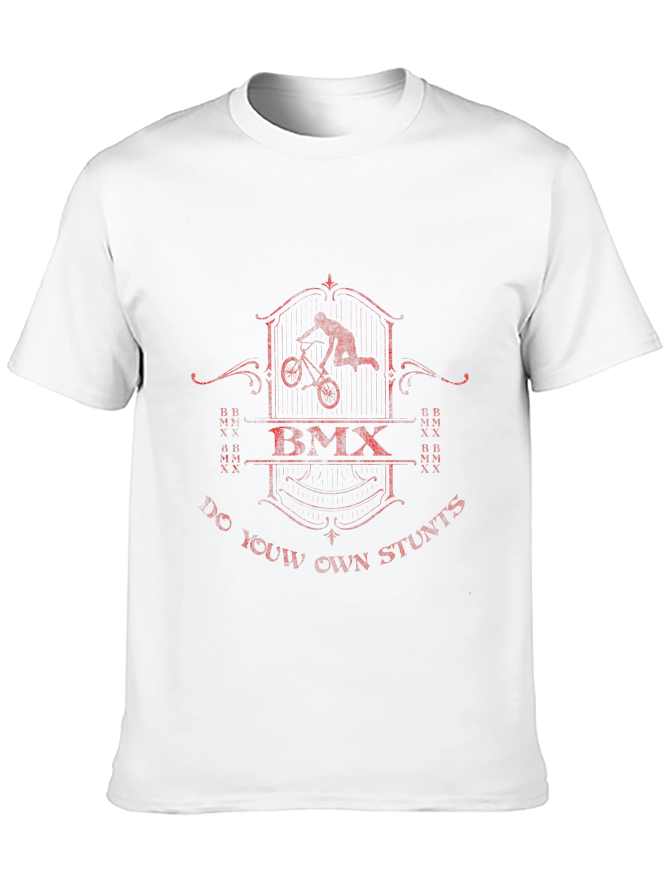 BMX Stunts Black Graphic T-Shirt