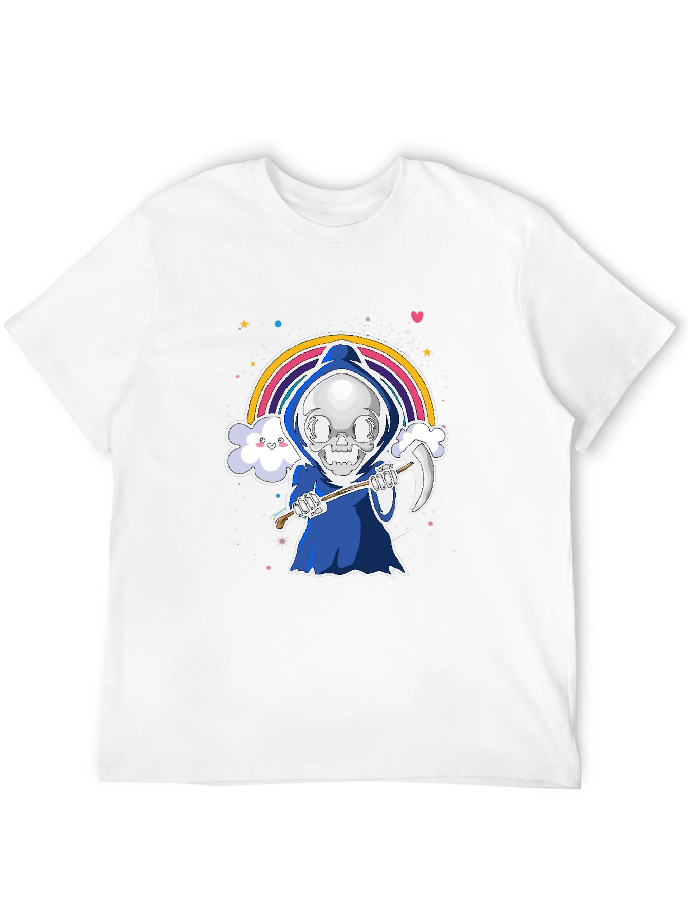 Cute Grim Reaper Rainbow T-Shirt