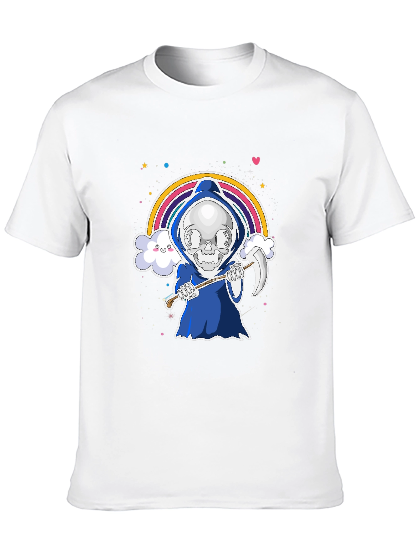 Cute Grim Reaper Rainbow T-Shirt