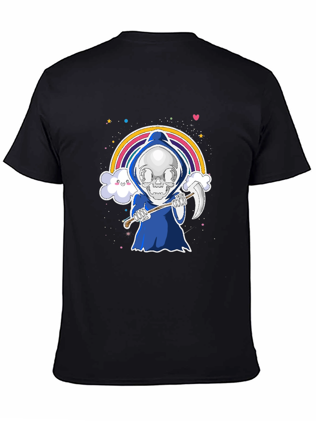 Cute Grim Reaper Rainbow T-Shirt