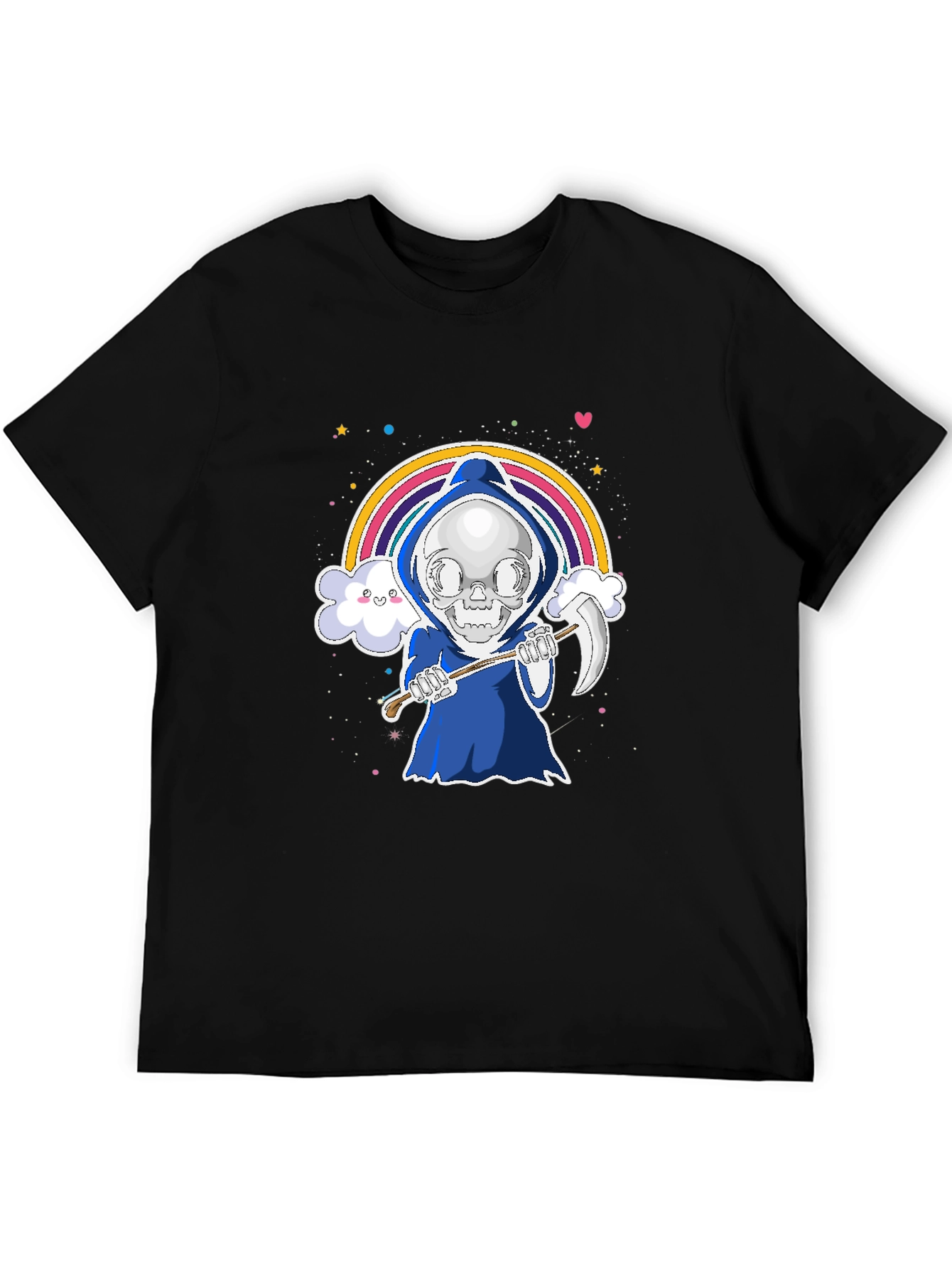 Cute Grim Reaper Rainbow T-Shirt