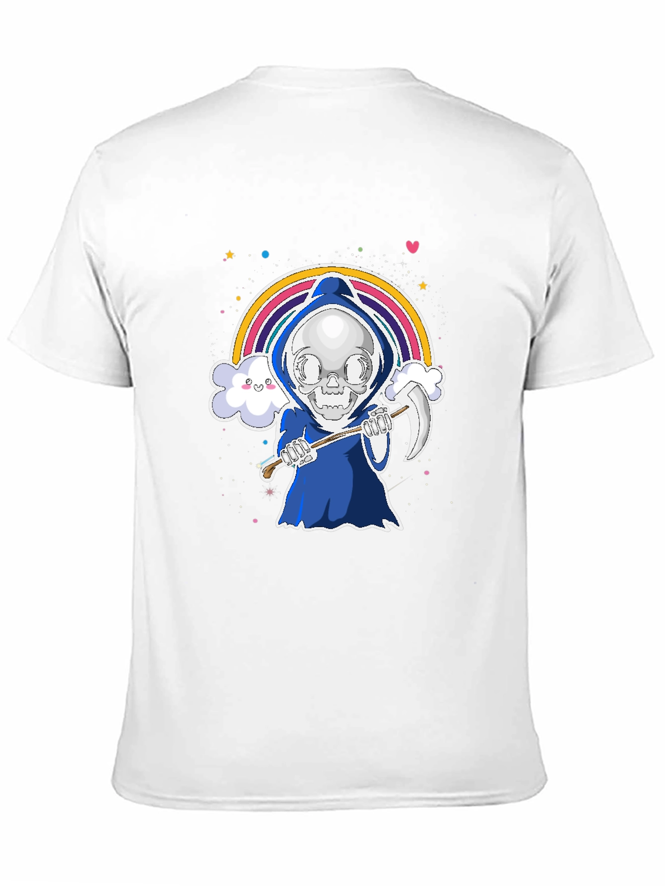 Cute Grim Reaper Rainbow T-Shirt