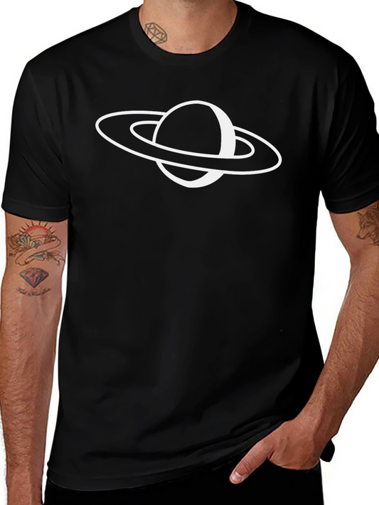 Saturn Graphic T-Shirt - Trendy Space Design