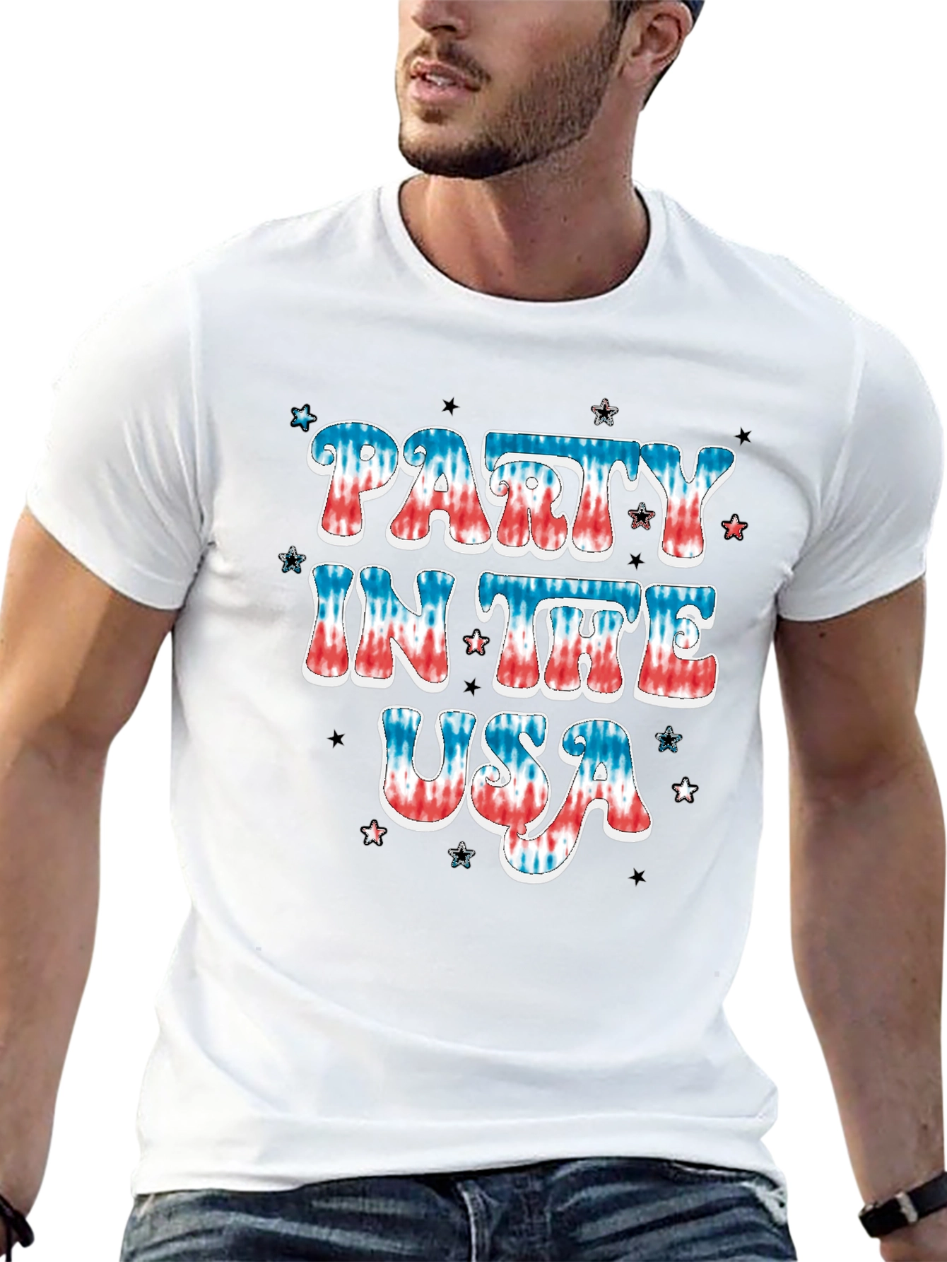 Party In The USA Patriotic Graphic T-Shirt