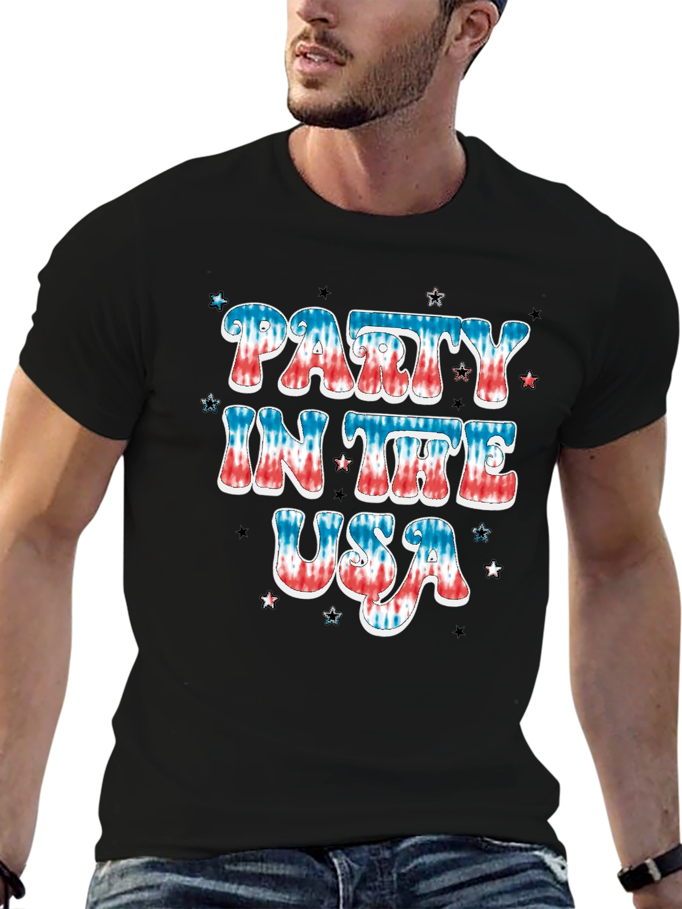 Party In The USA Patriotic Graphic T-Shirt